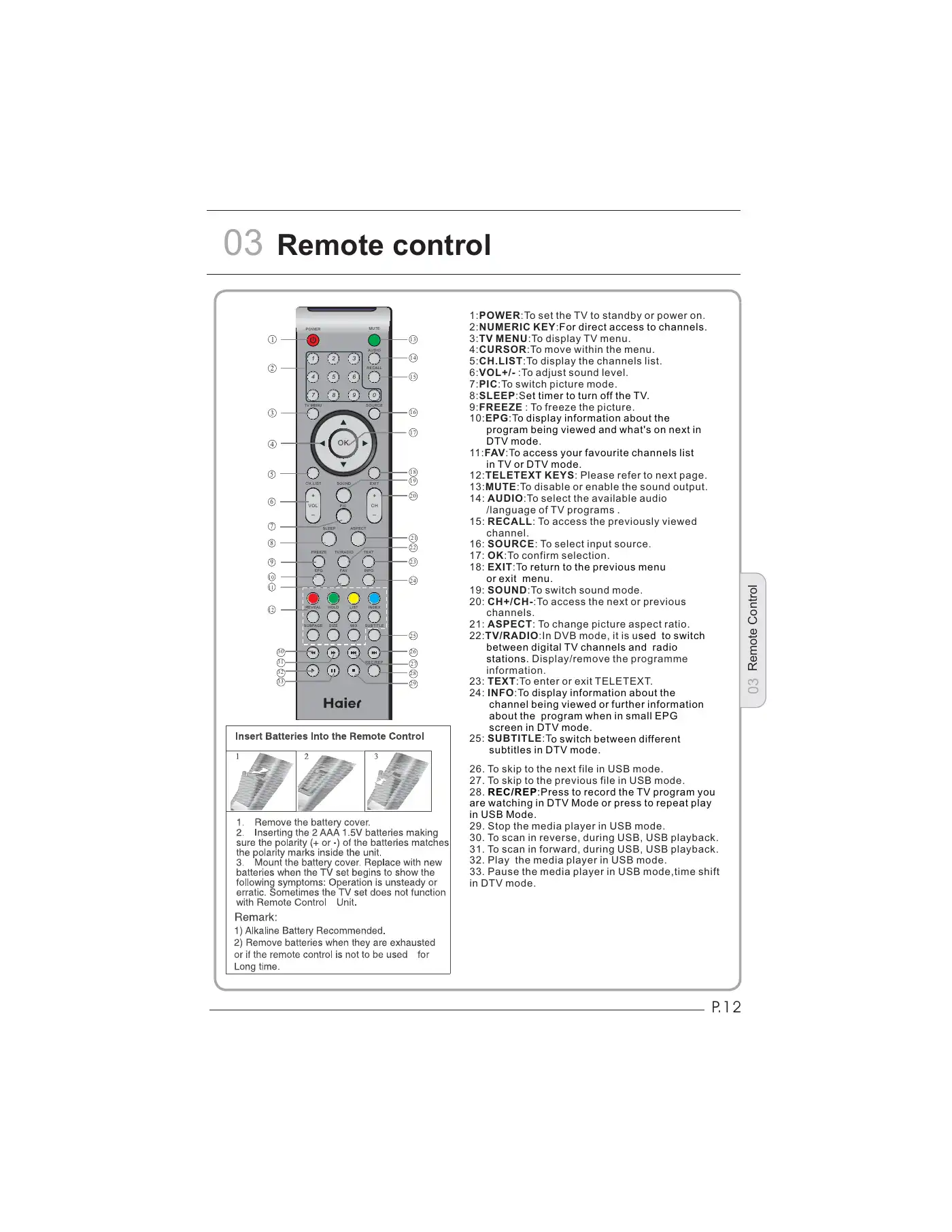 Haier LET26C400HF User Manual Manual pdf 13 page image