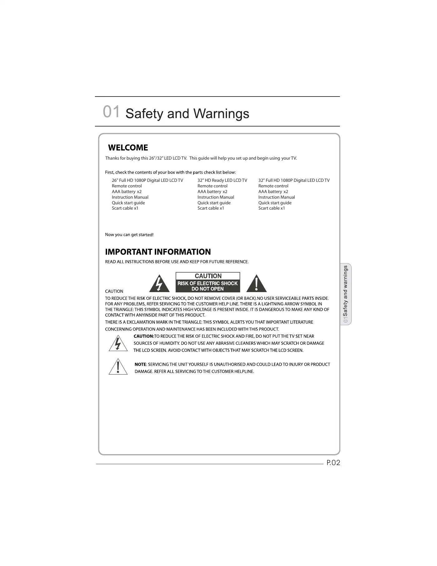 Haier LET26C400HF User Manual Manual pdf 3 page image