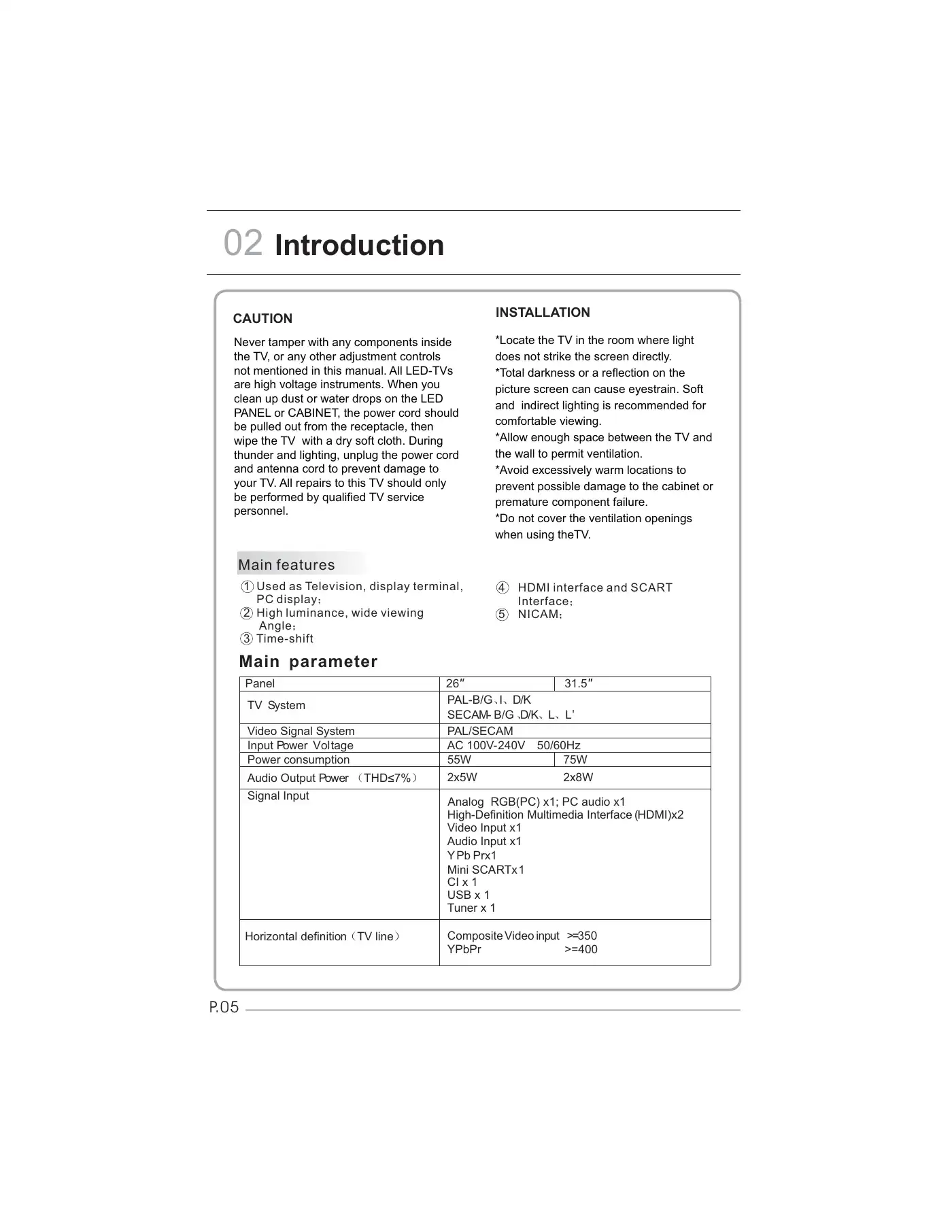 Haier LET26C400HF User Manual Manual pdf 6 page image