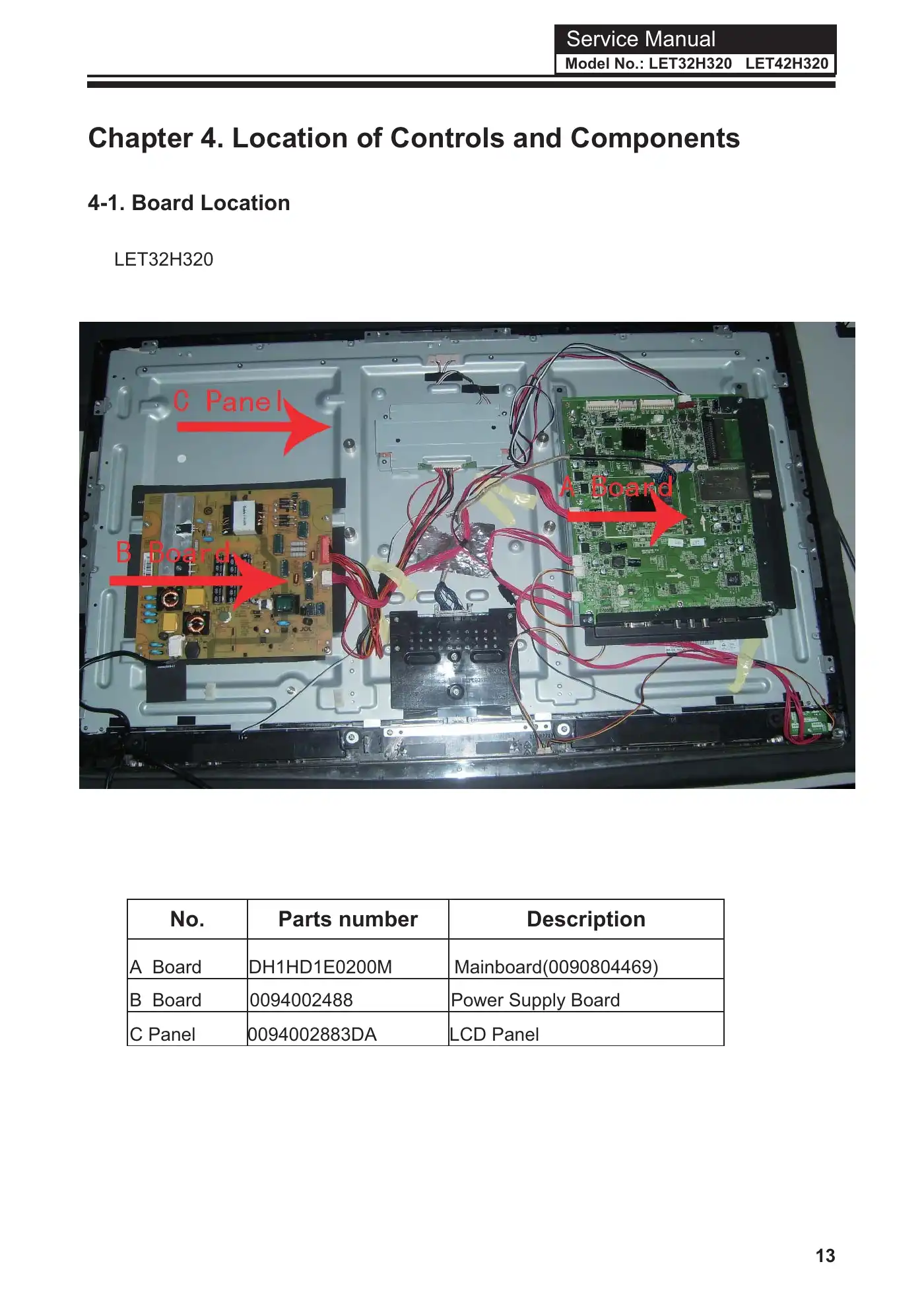 Haier LET32H320 Service Manual Manual pdf 14 page image