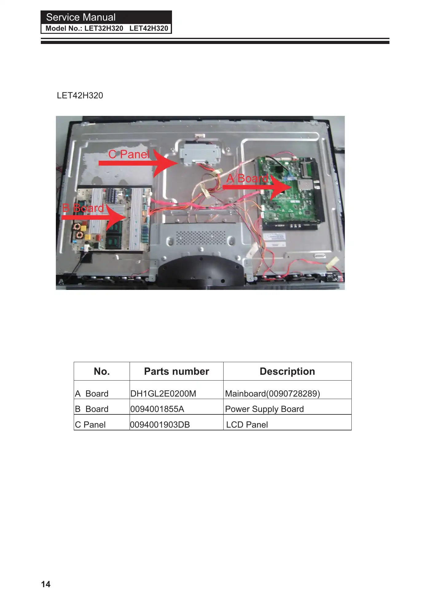 Haier LET32H320 Service Manual Manual pdf 15 page image