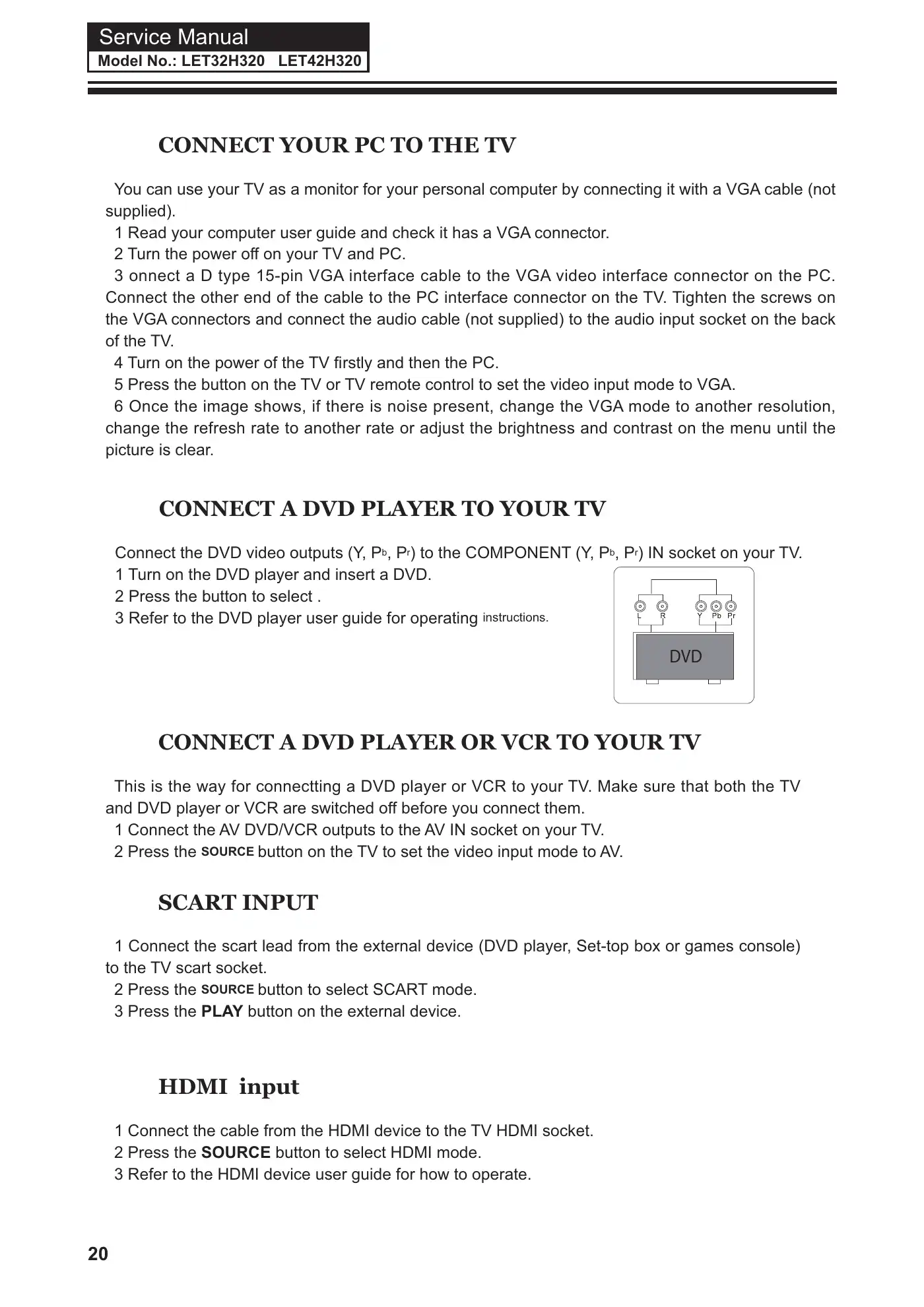Haier LET32H320 Service Manual Manual pdf 21 page image