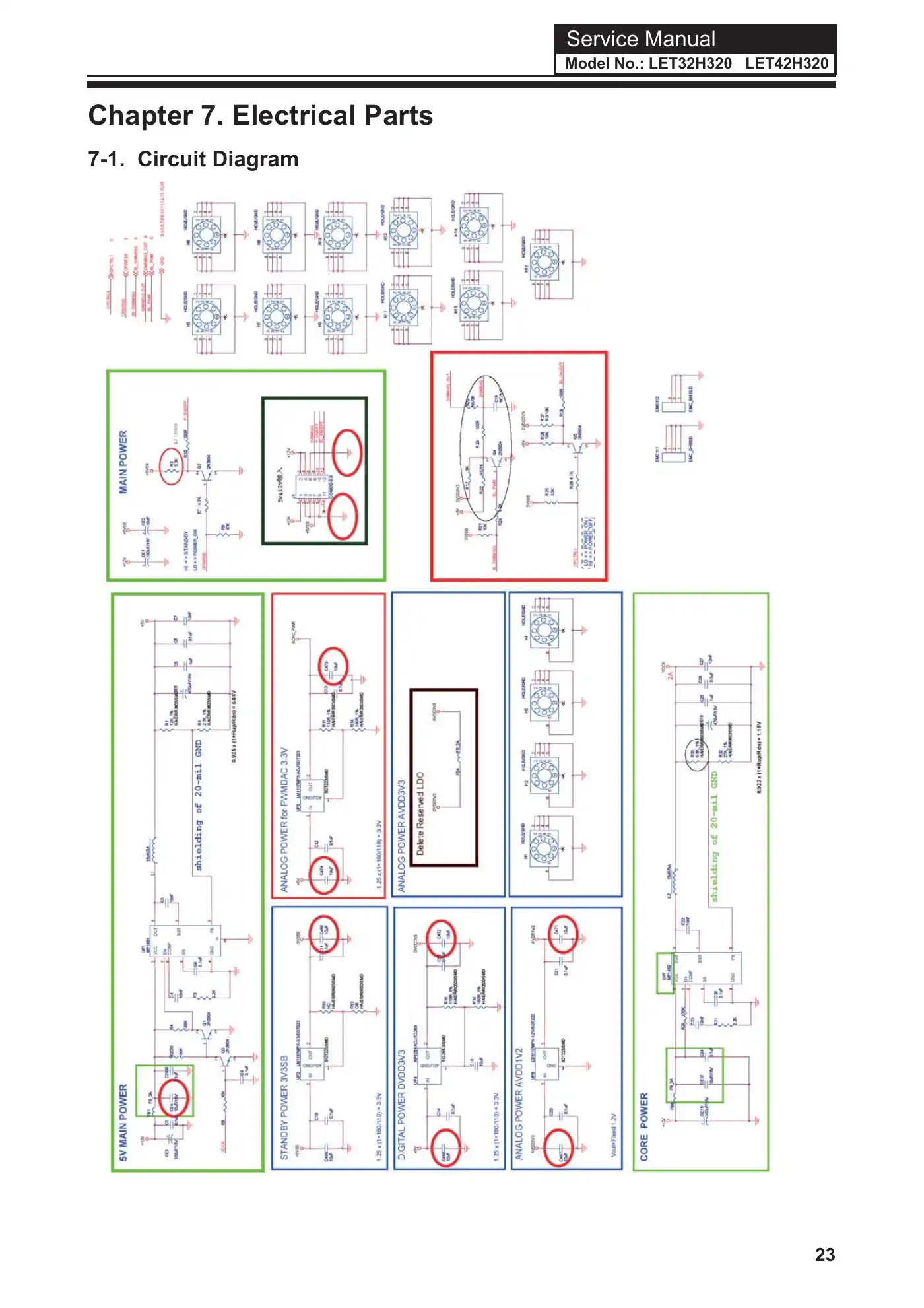 Haier LET32H320 Service Manual Manual pdf 24 page image