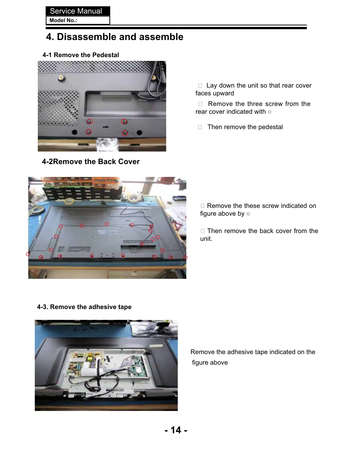 Haier 48D3500 Service Manual Manual pdf 15 page image