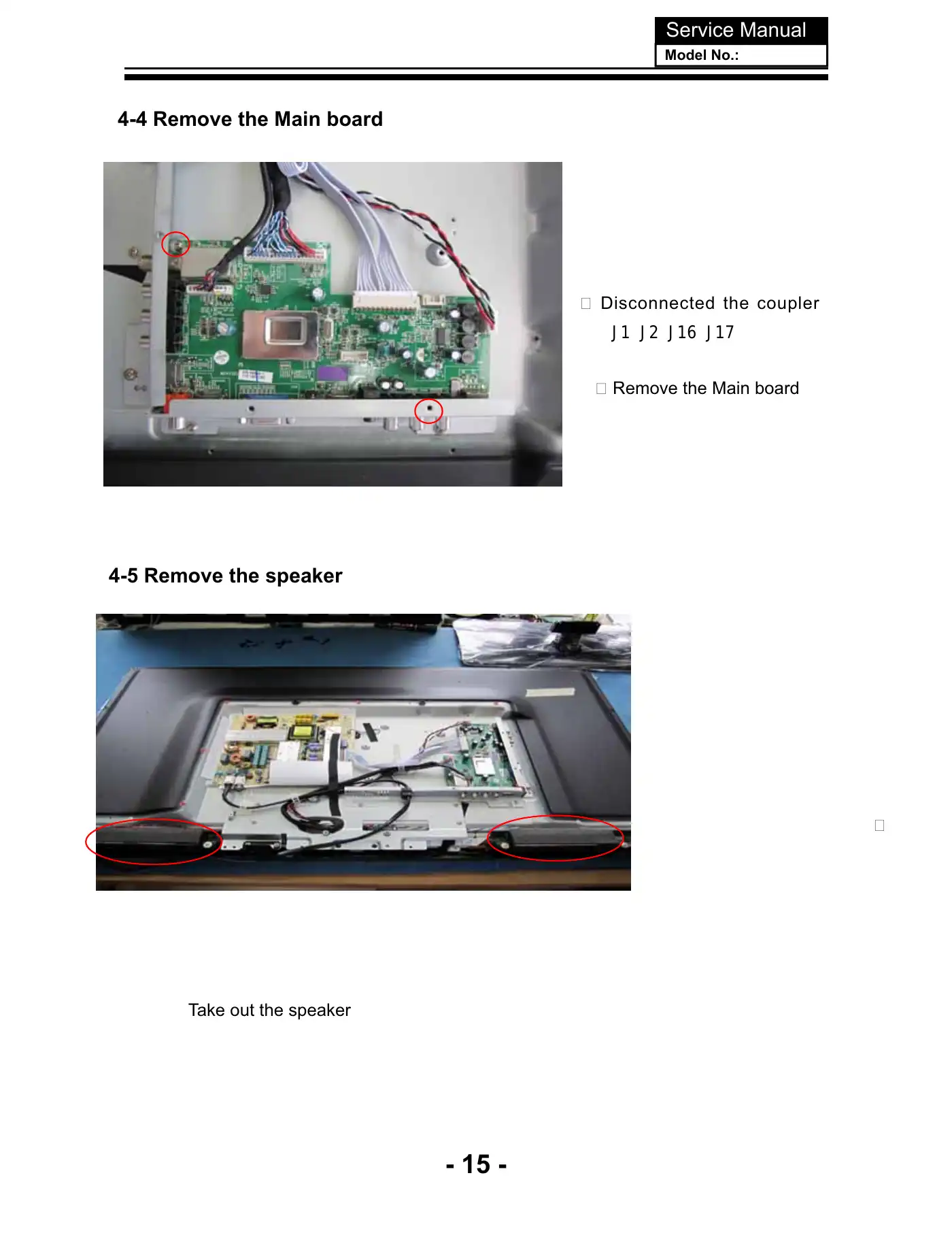 Haier 48D3500 Service Manual Manual pdf 16 page image