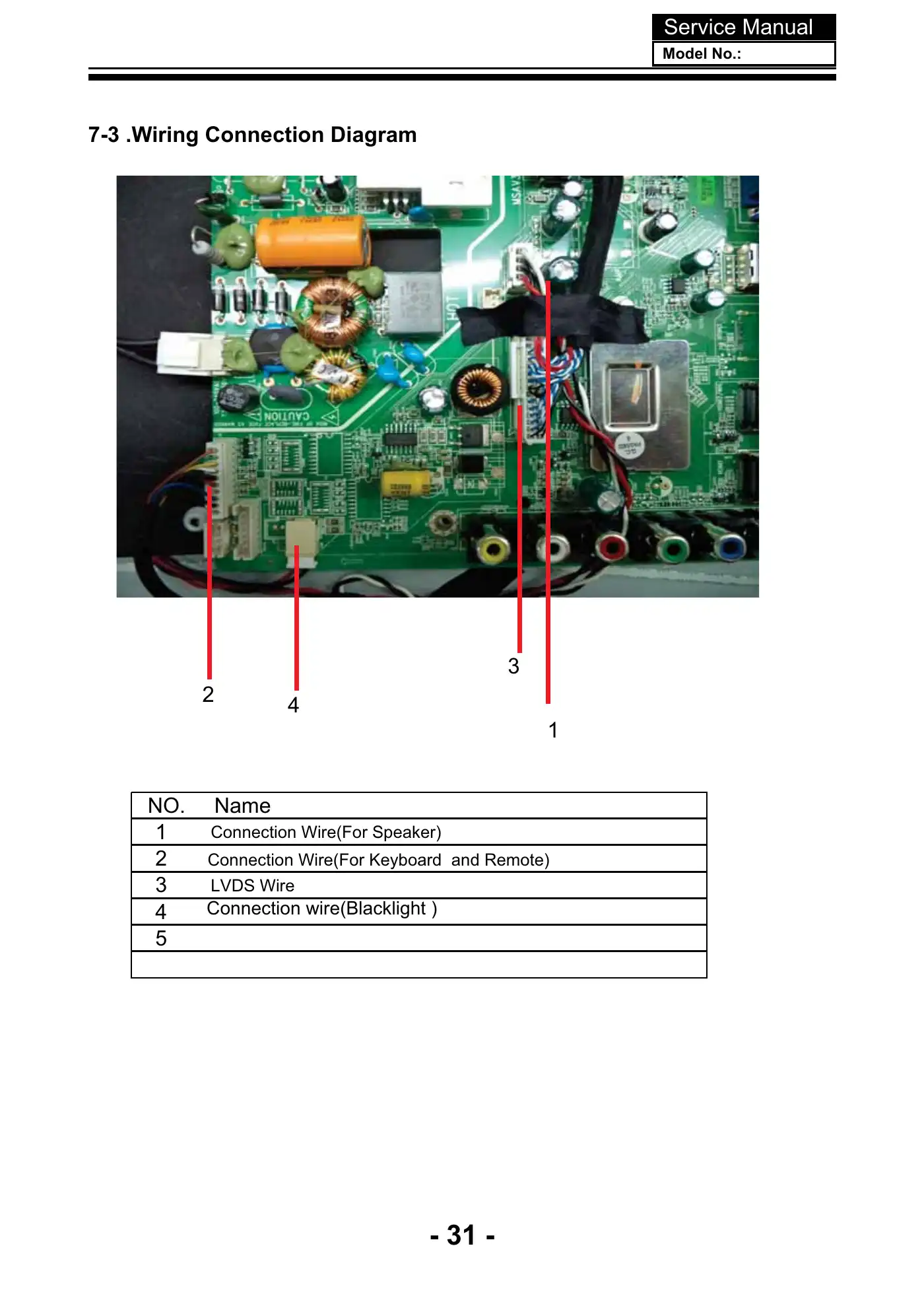 Haier 24D3000 Service Manual Manual pdf 31 page image