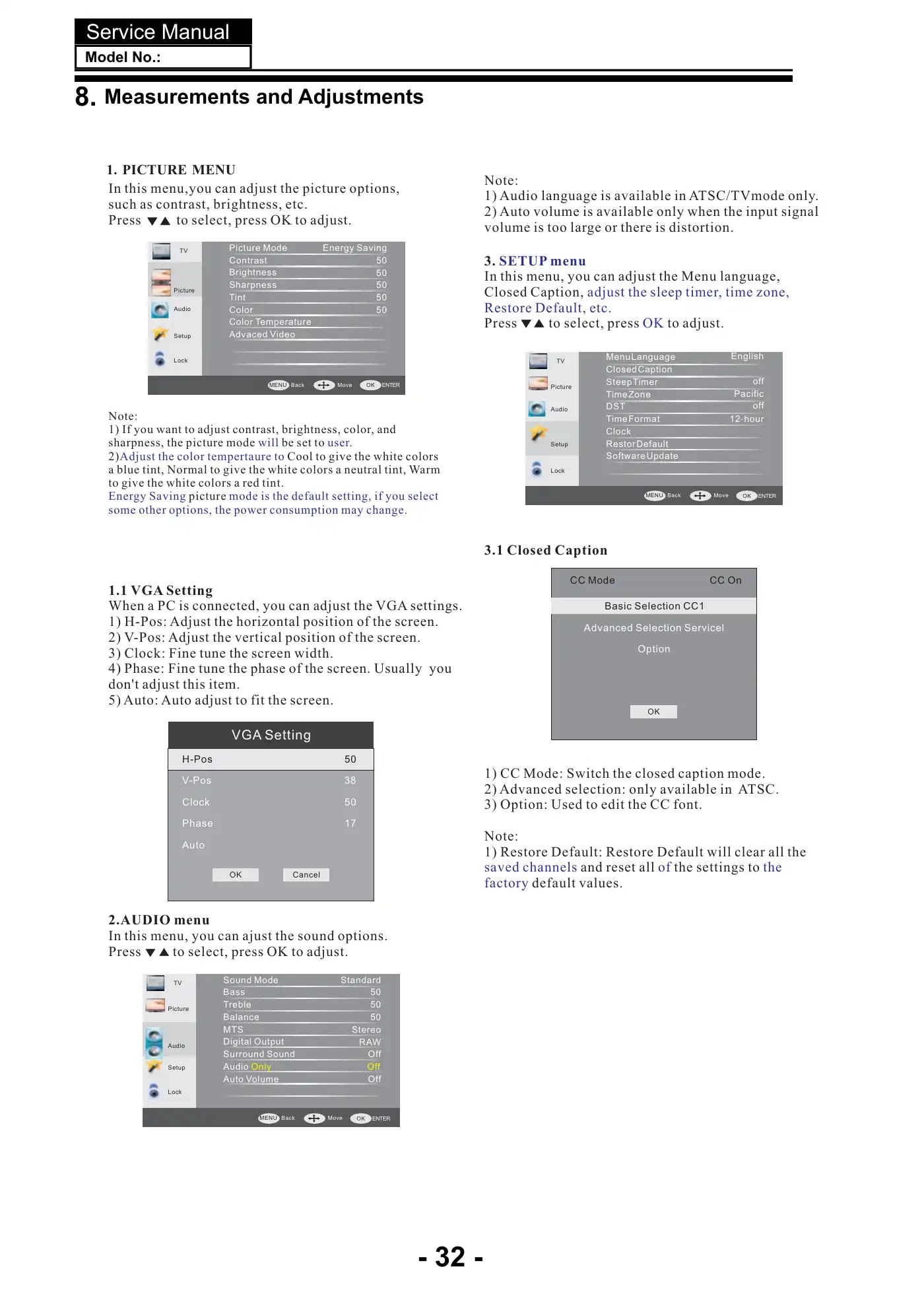 Haier 24D3000 Service Manual Manual pdf 32 page image
