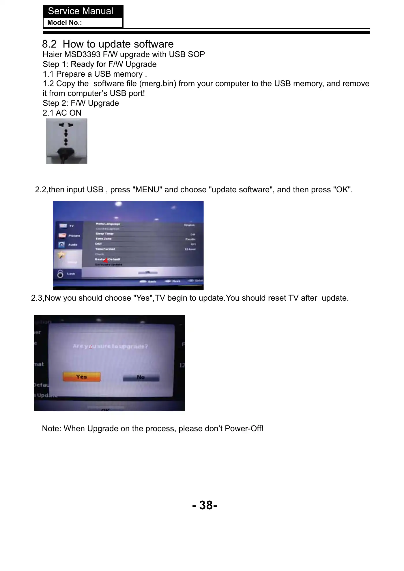 Haier 24D3000 Service Manual Manual pdf 36 page image