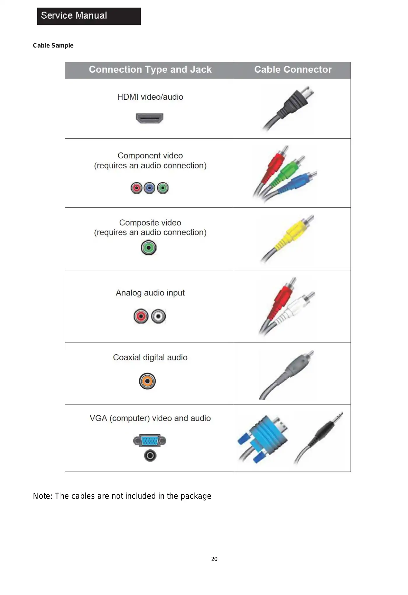 Haier 24E2000 Service Manual Manual pdf 21 page image