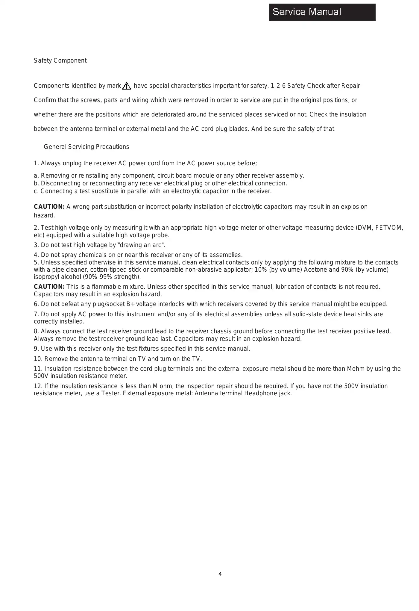 Haier 24E2000 Service Manual Manual pdf 5 page image