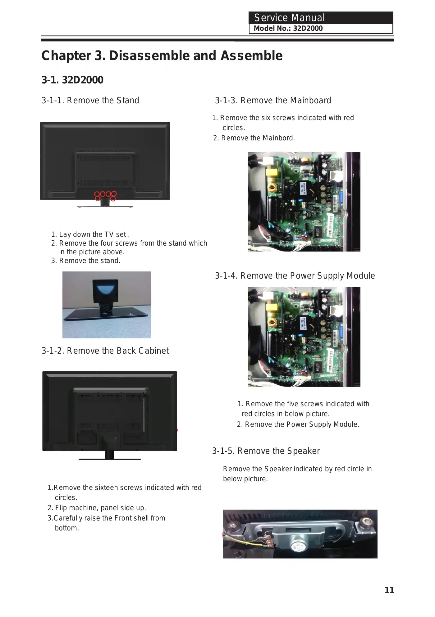 Haier 32D2000 Service Manual Manual pdf 12 page image