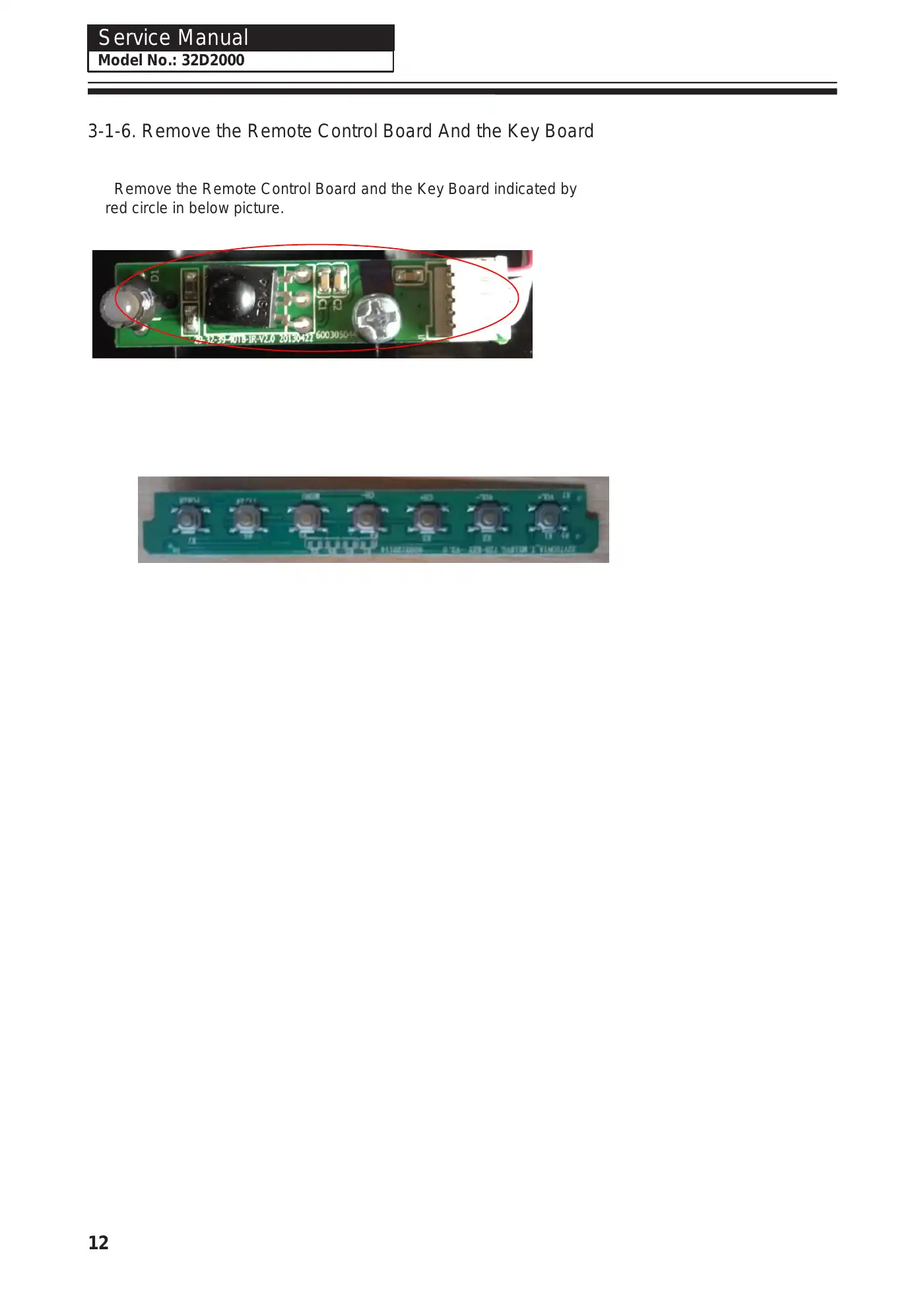 Haier 32D2000 Service Manual Manual pdf 13 page image
