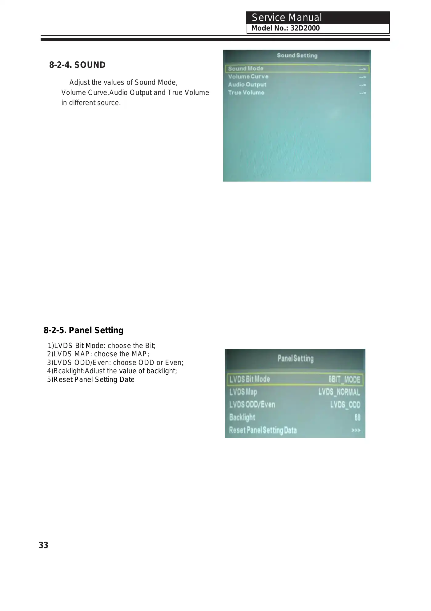 Haier 32D2000 Service Manual Manual pdf 33 page image