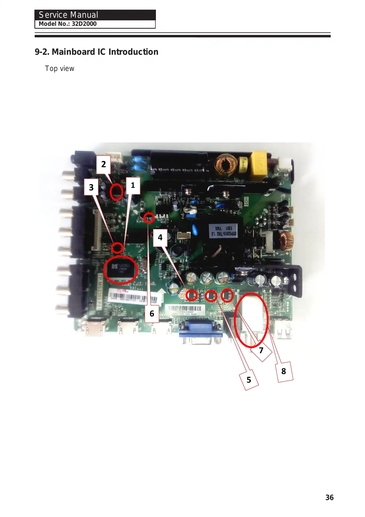 Haier 32D2000 Service Manual Manual pdf 36 page image