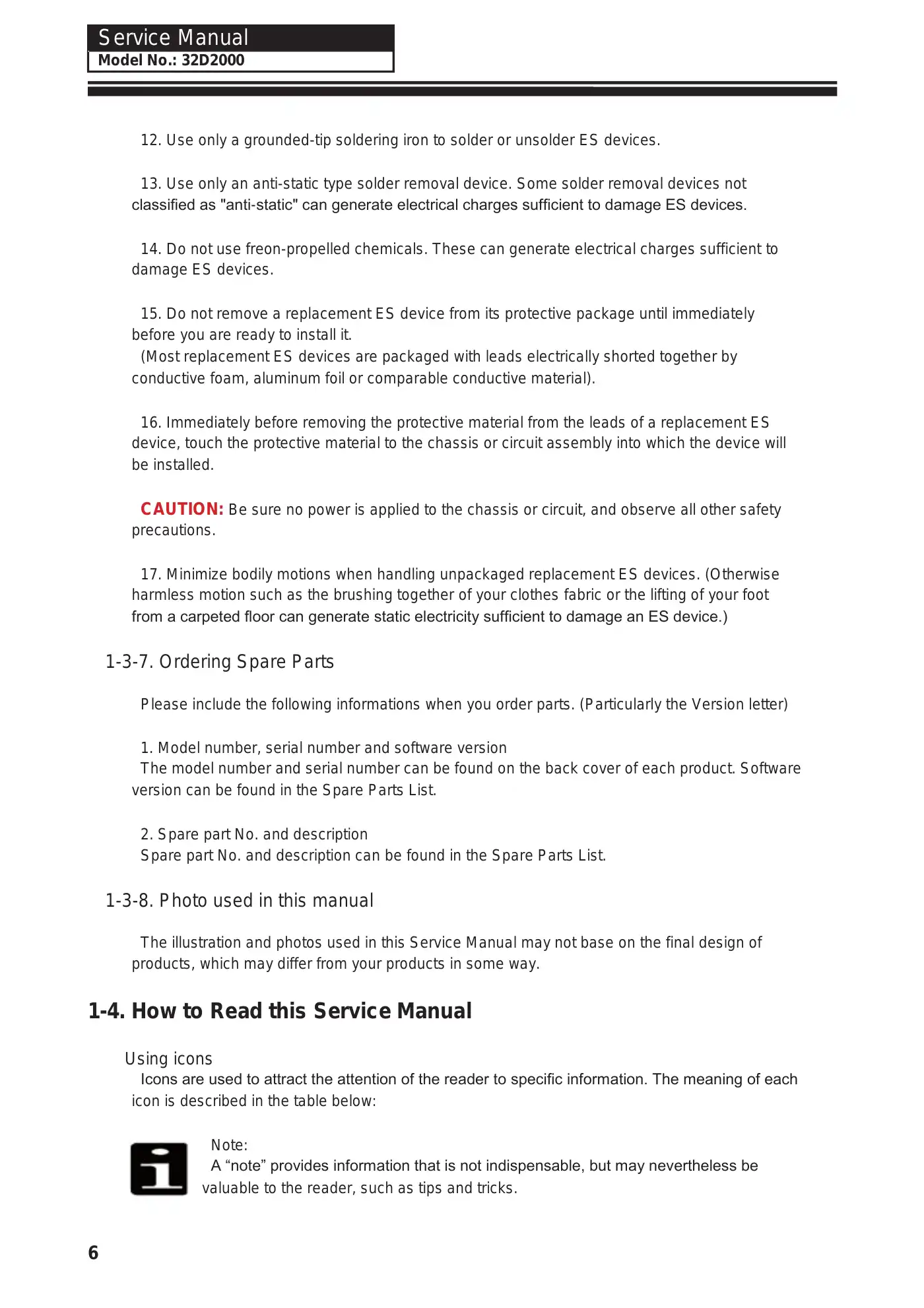 Haier 32D2000 Service Manual Manual pdf 7 page image