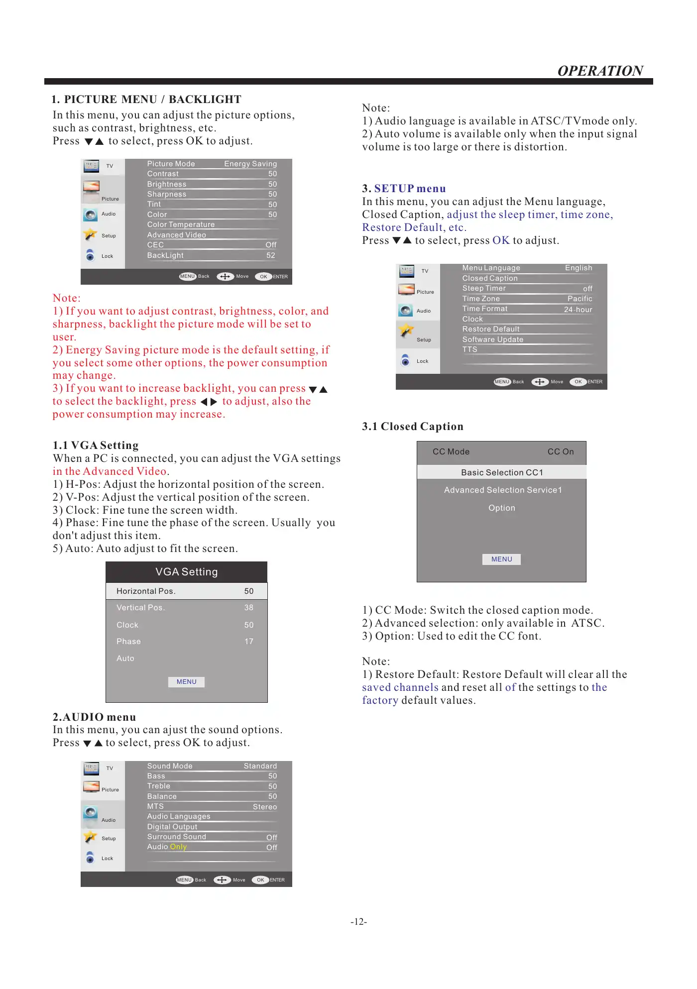 Haier 32G2000M User Manual Manual pdf 13 page image