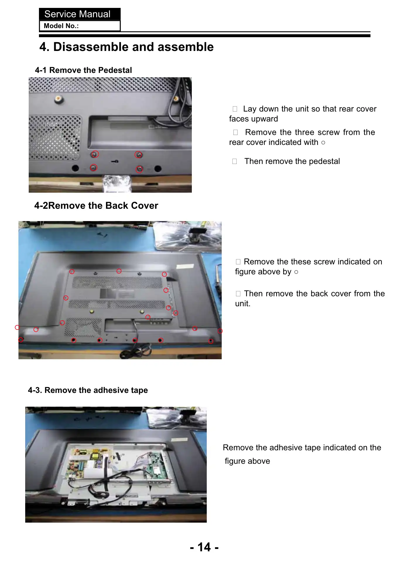 Haier 40D3500M Service Manual Manual pdf 15 page image