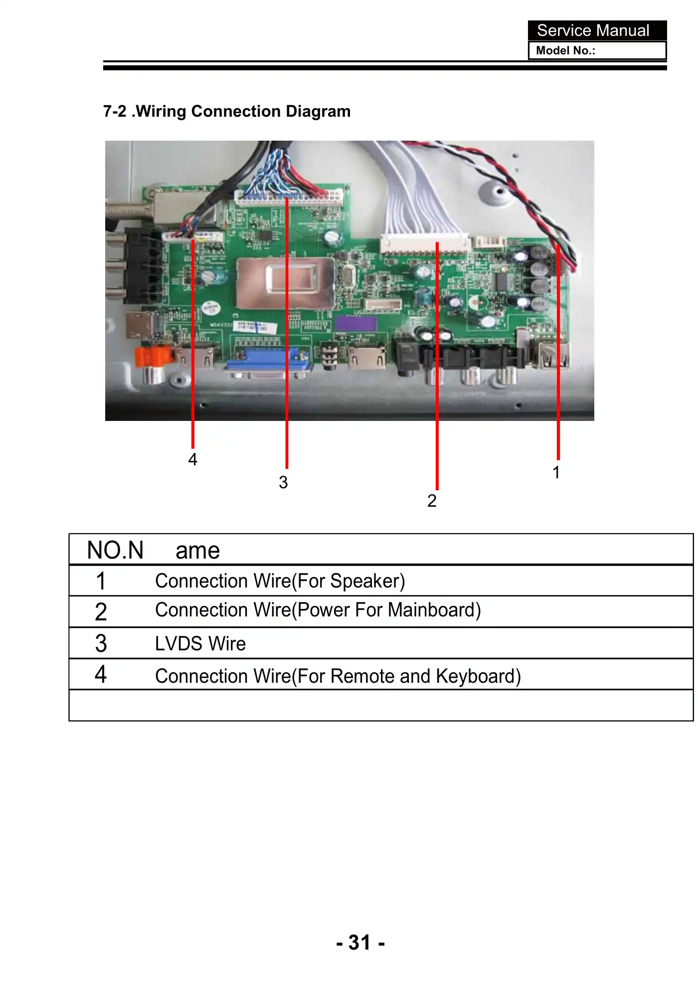 Haier 40D3500M Service Manual Manual pdf 32 page image