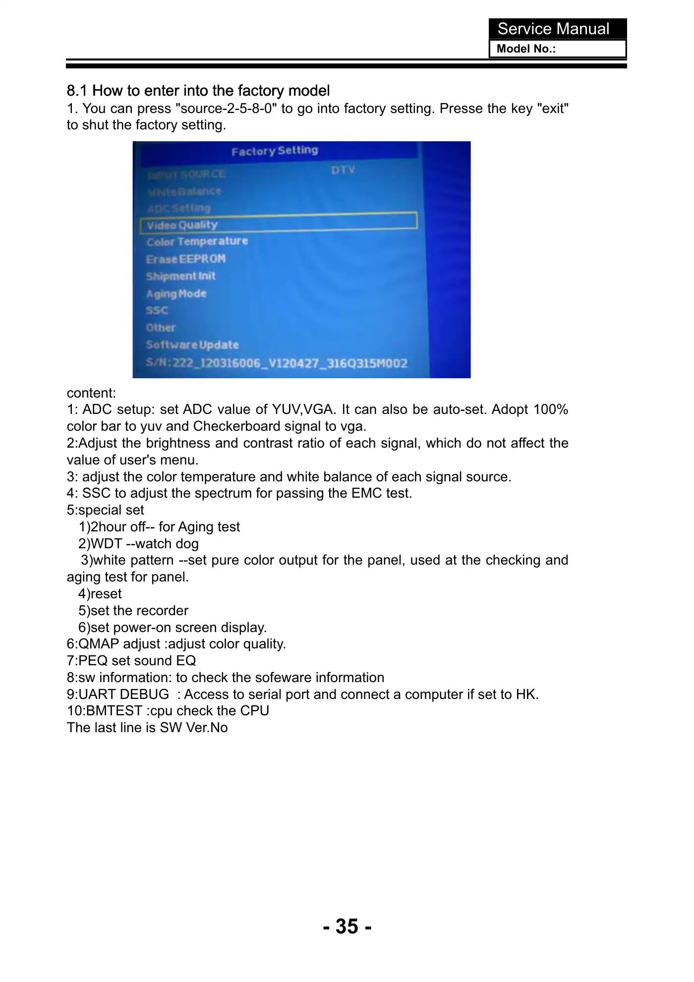Haier 40D3500M Service Manual Manual pdf 36 page image