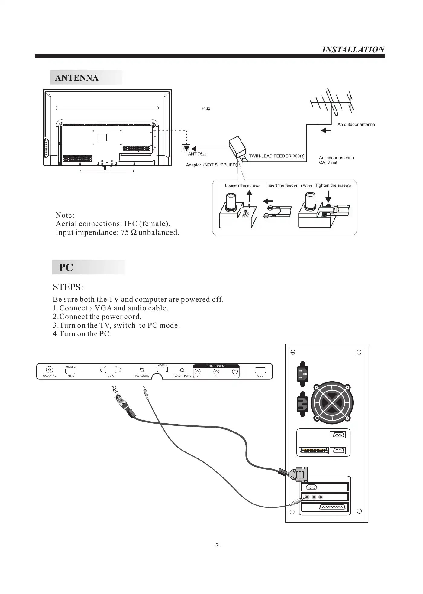 Haier 40D3500MA User Manual Manual pdf 8 page image