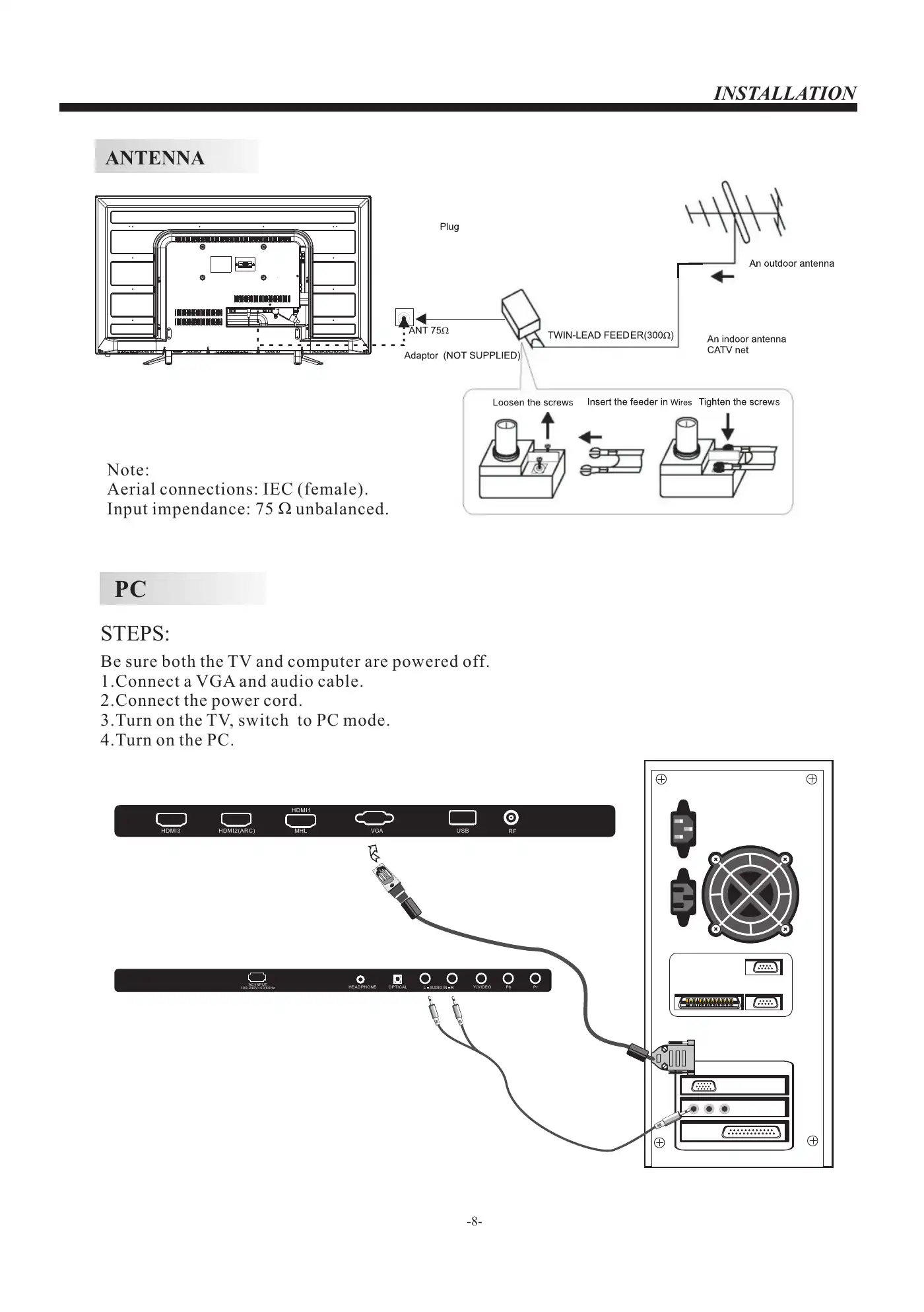 Haier 40G2500 User Manual Manual pdf 9 page image