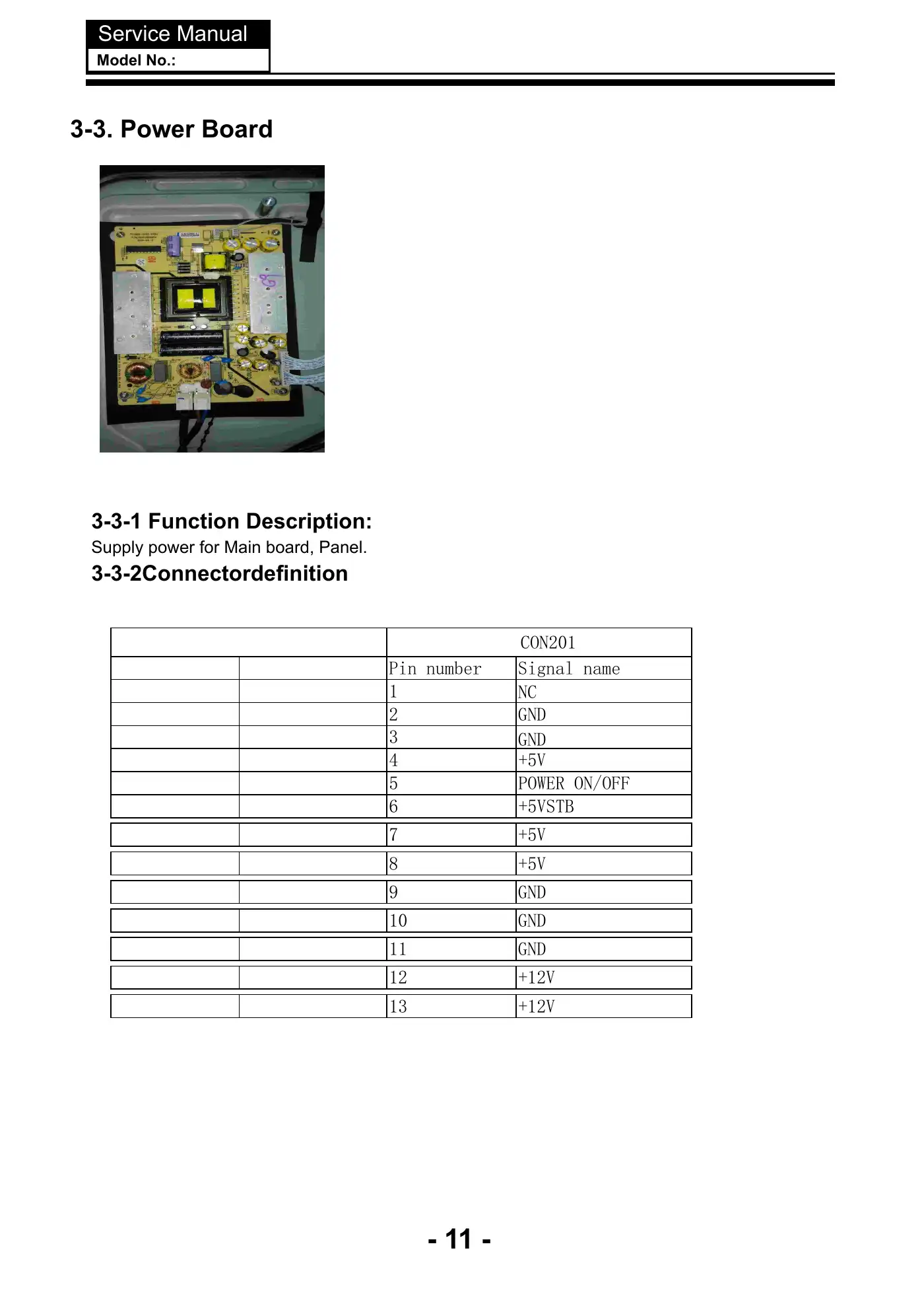Haier 42E3500a Service Manual Manual pdf 12 page image