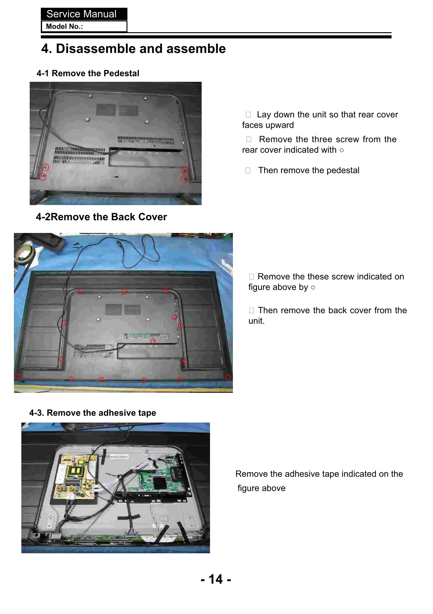 Haier 42E3500a Service Manual Manual pdf 15 page image