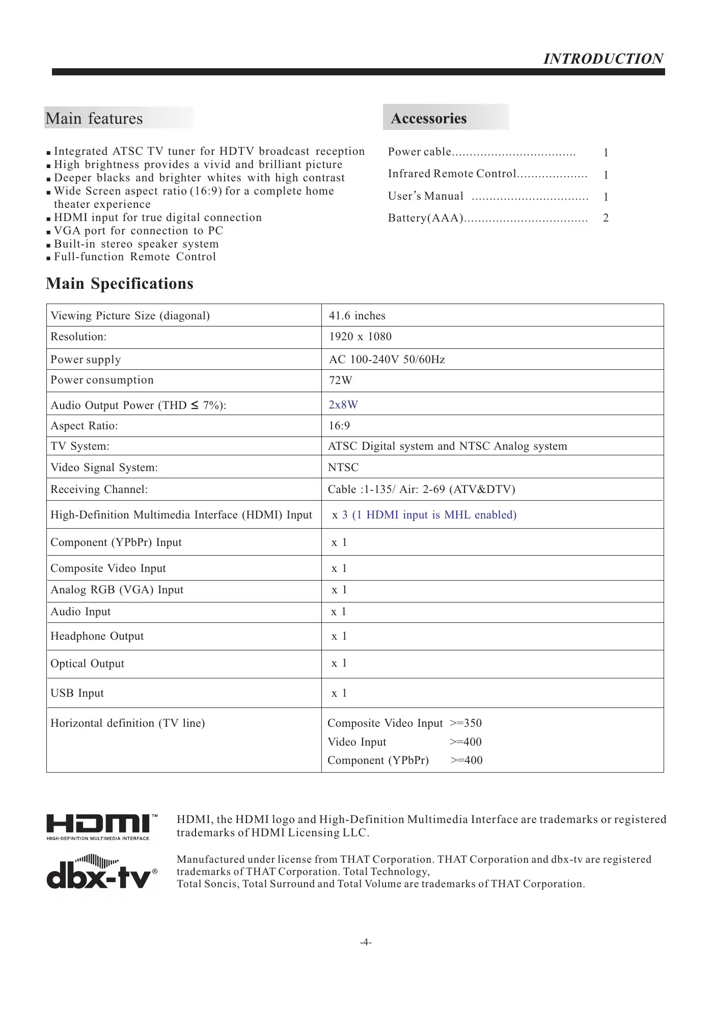 Haier 42F3500 User Manual Manual pdf 5 page image