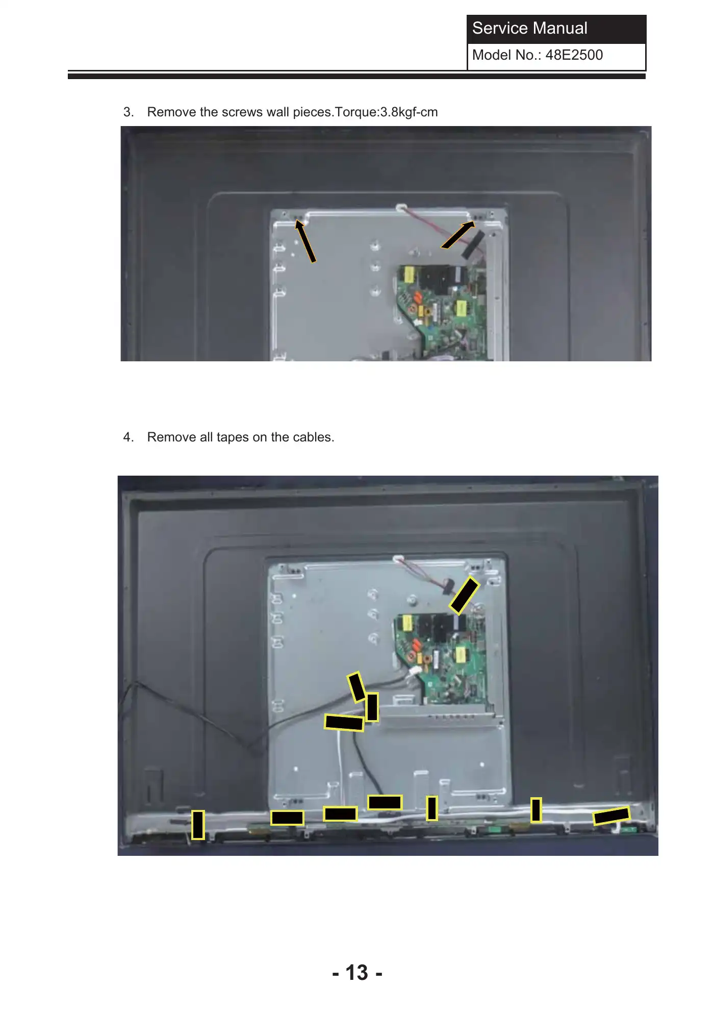 Haier 48E2500 Service Manual Manual pdf 14 page image