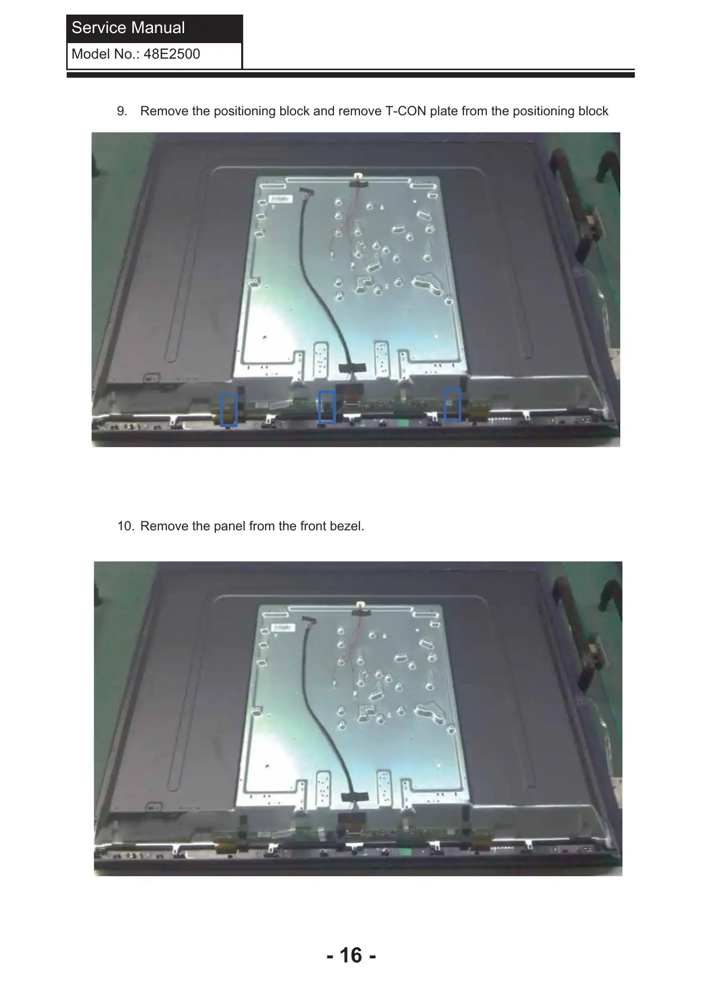 Haier 48E2500 Service Manual Manual pdf 17 page image