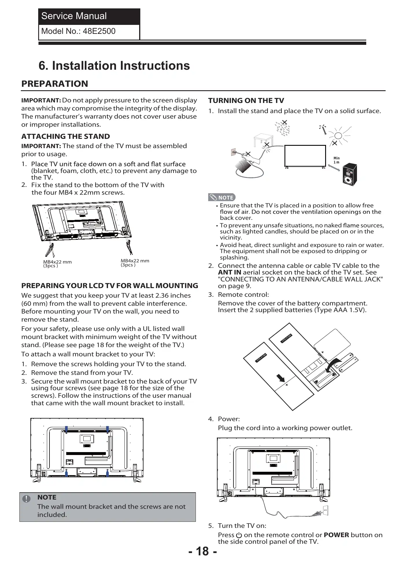 Haier 48E2500 Service Manual Manual pdf 19 page image