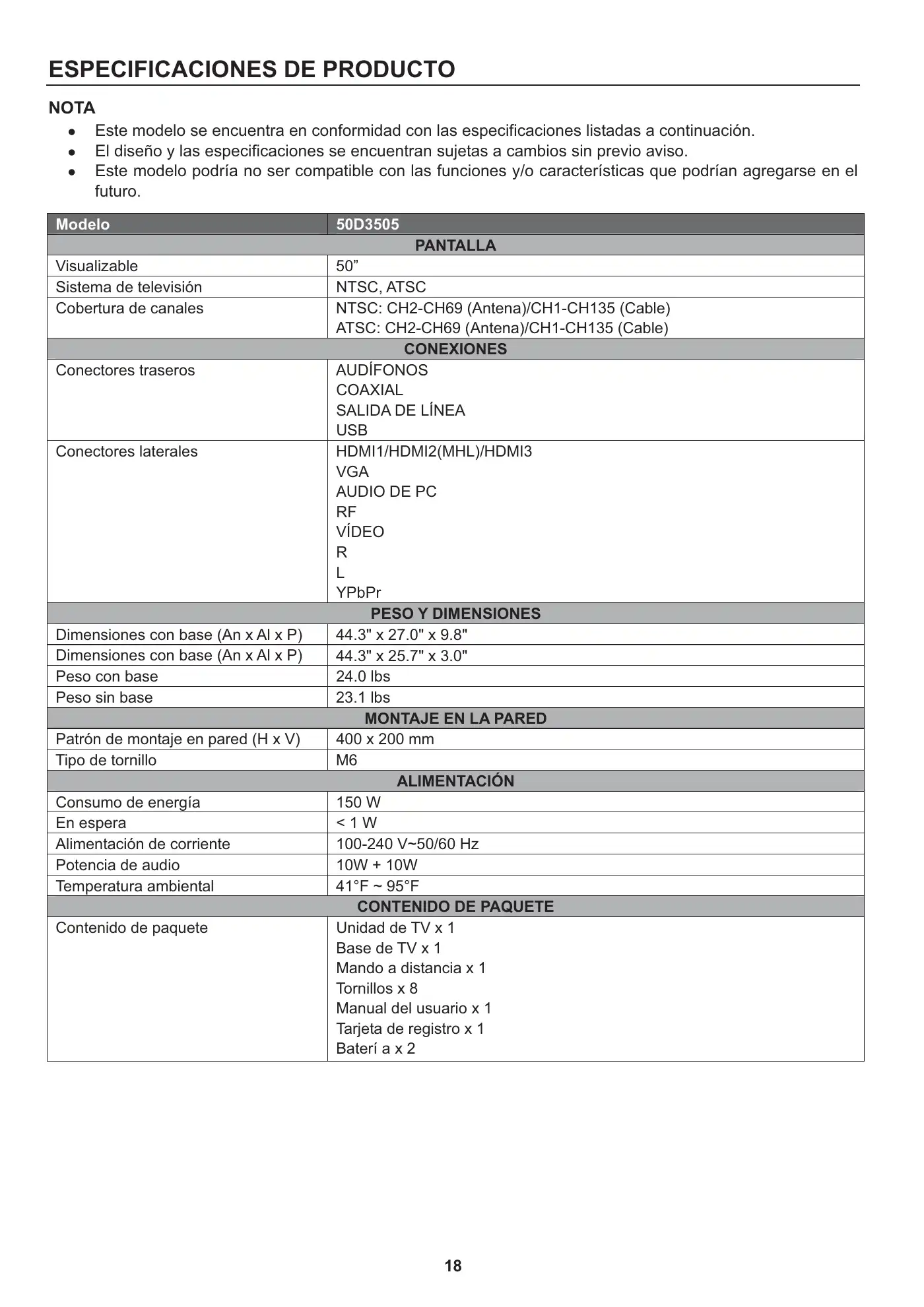 Haier 50D3505B User Manual Manual pdf 67 page image