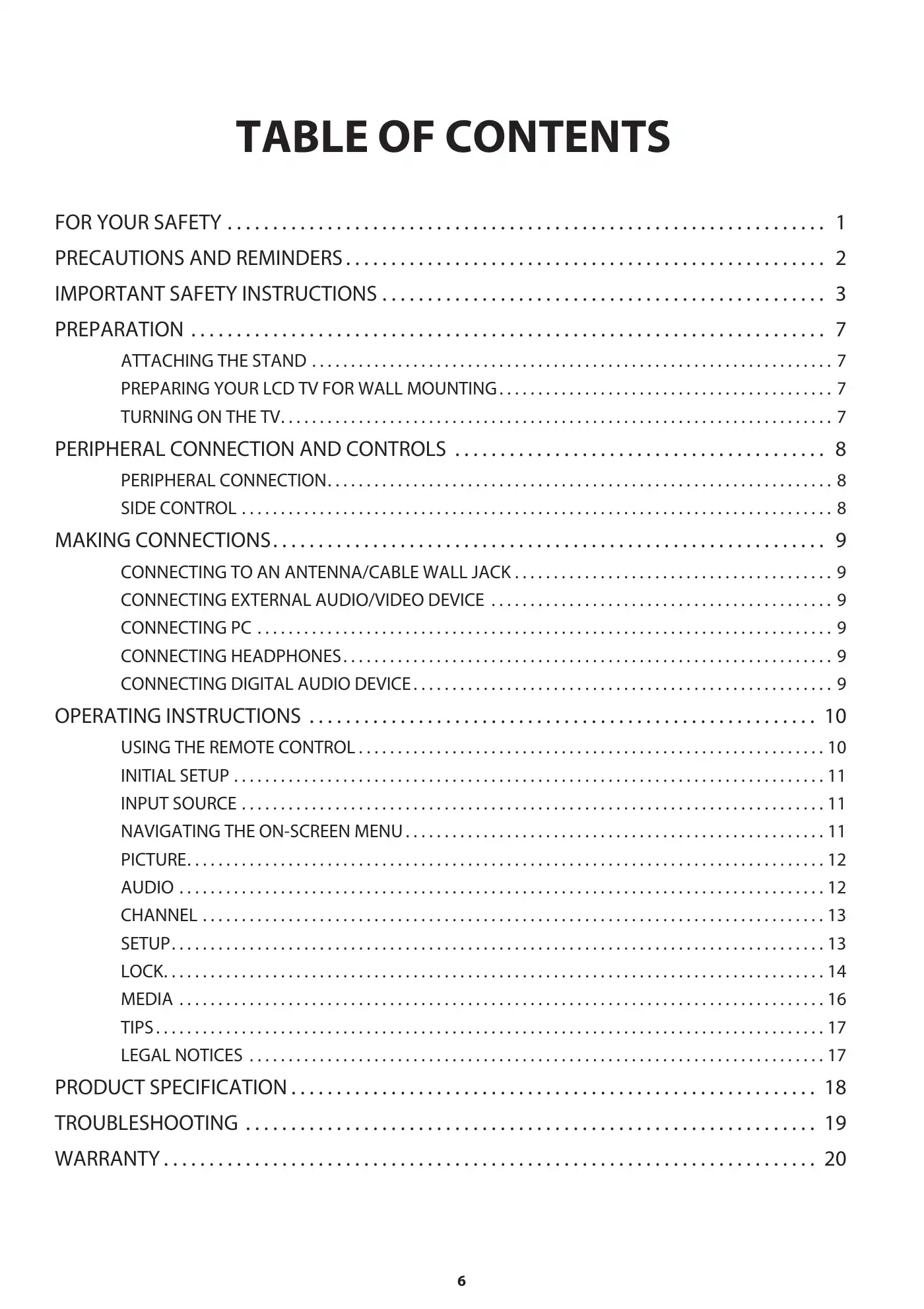 Haier 50D3505B User Manual Manual pdf 8 page image