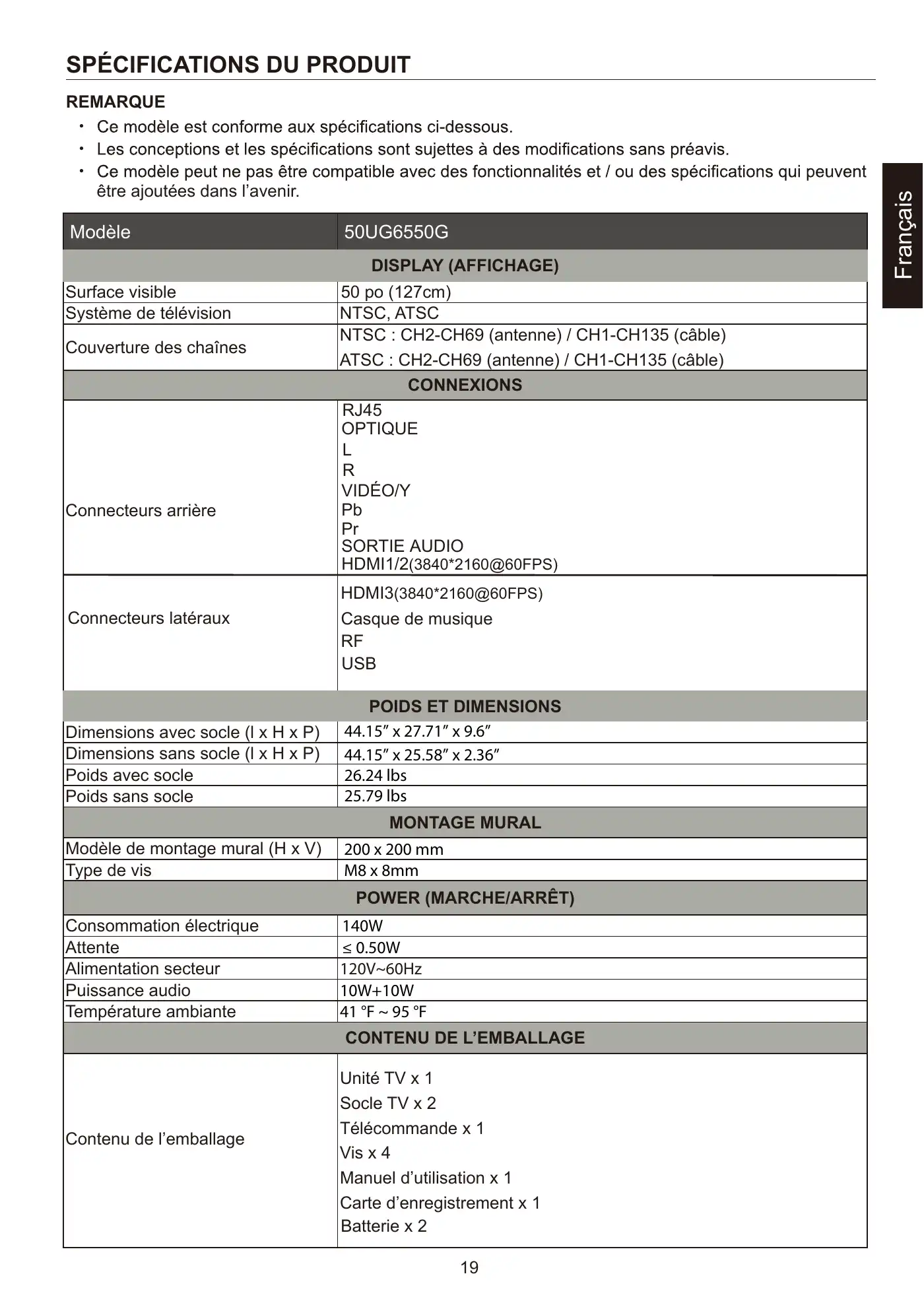 Haier 50UG6550G User Manual Manual pdf 46 page image