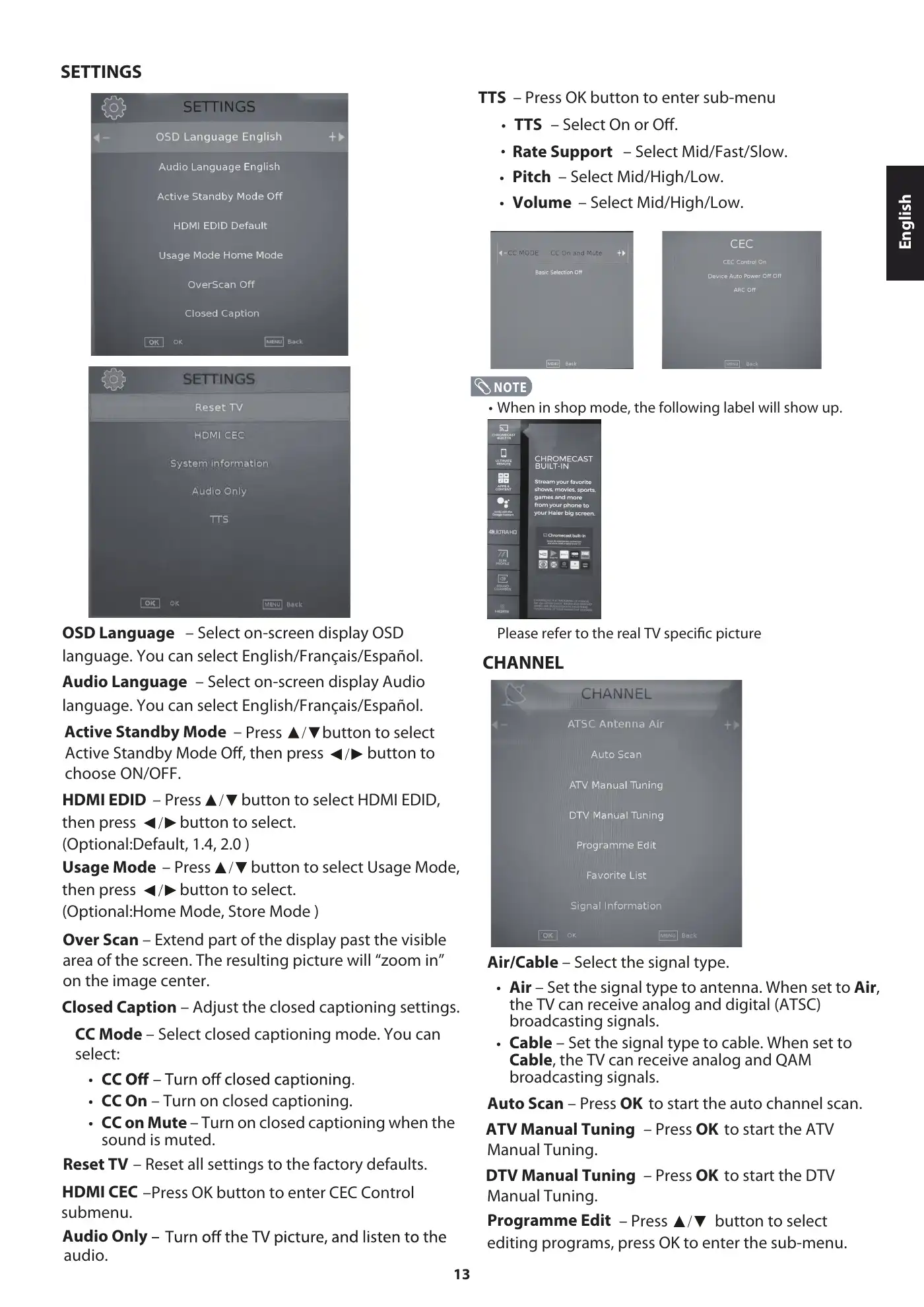 Haier 50UG6550GC User Manual Manual pdf 15 page image
