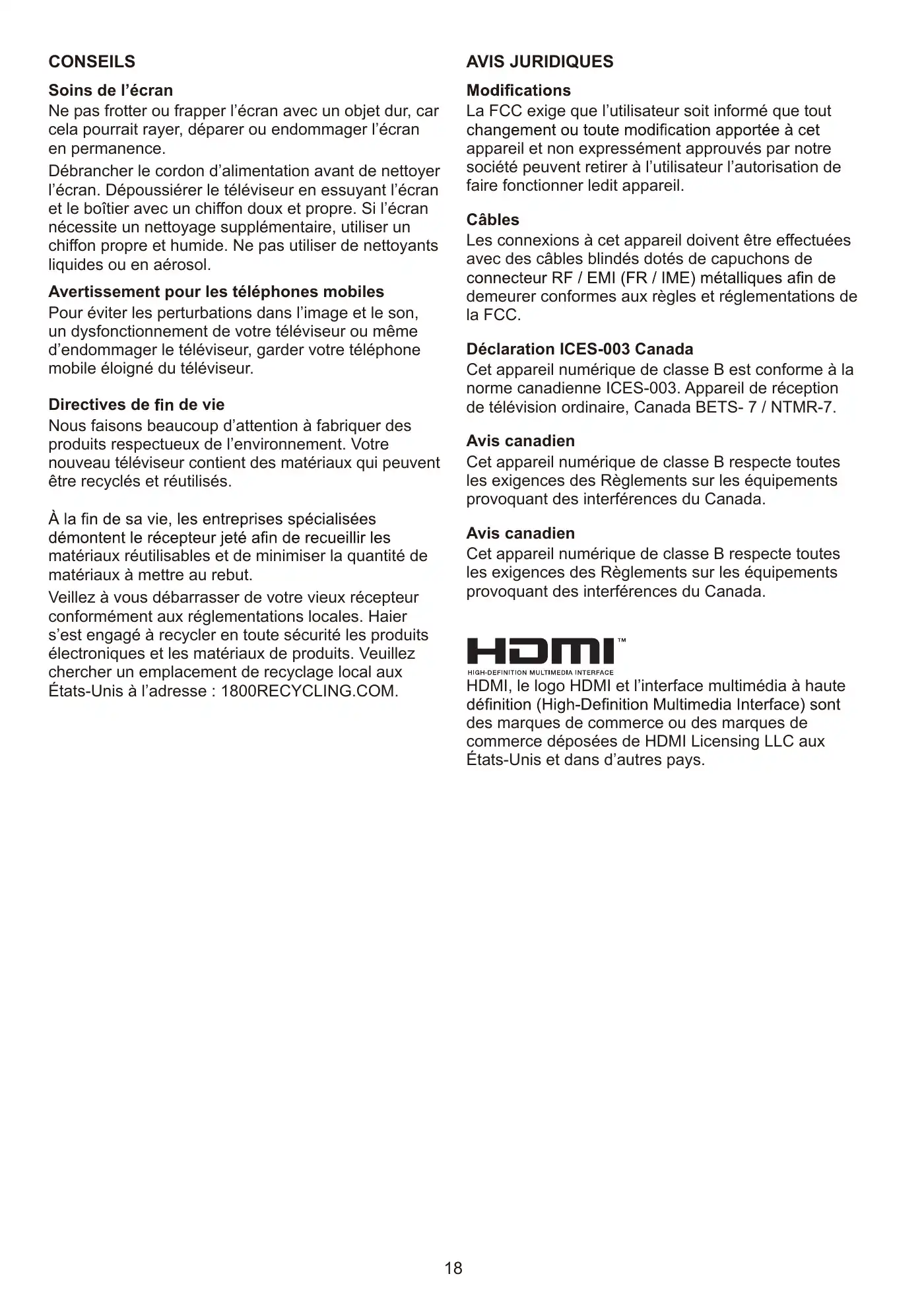 Haier 50UG6550GC User Manual Manual pdf 44 page image