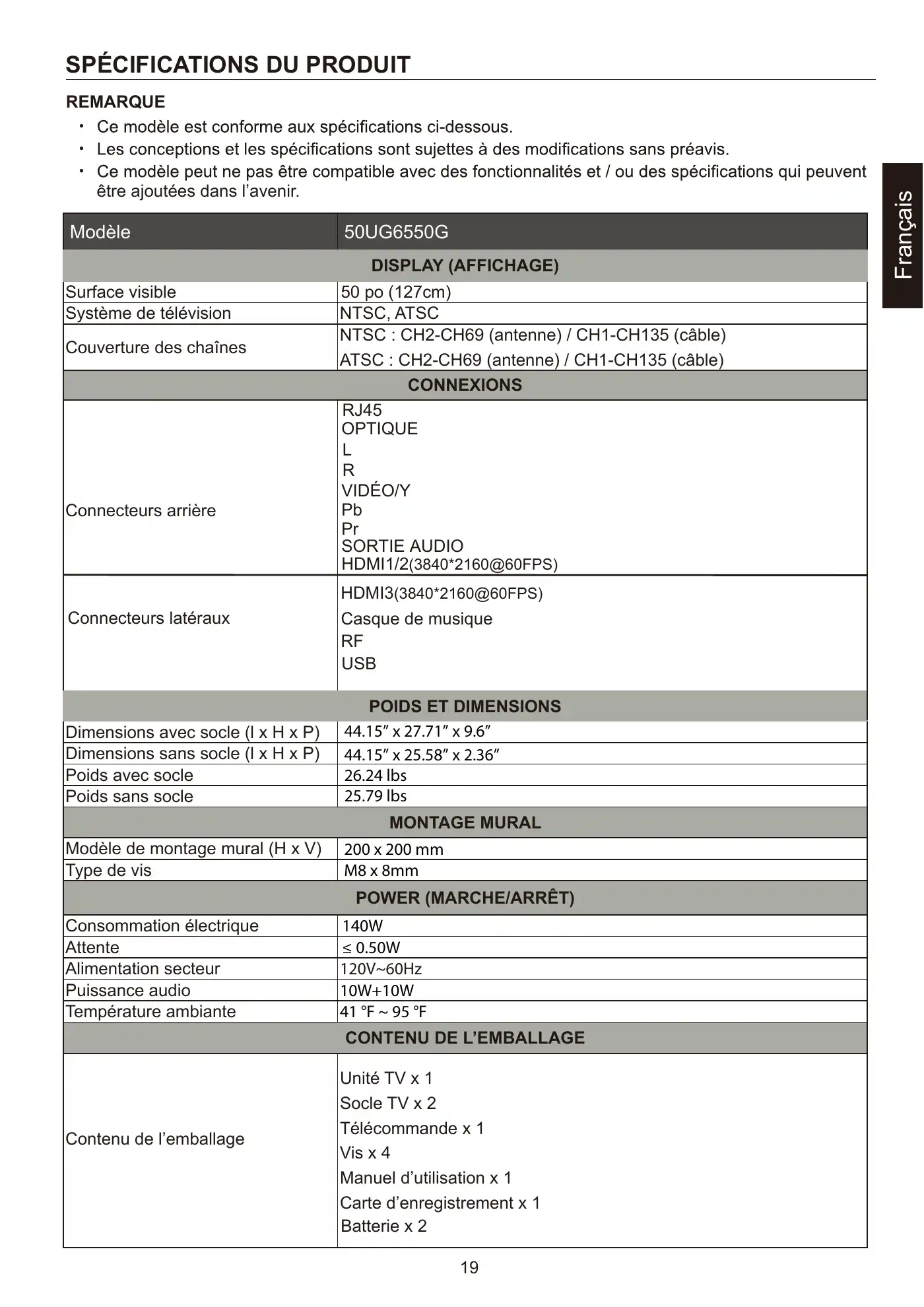 Haier 50UG6550GC User Manual Manual pdf 45 page image