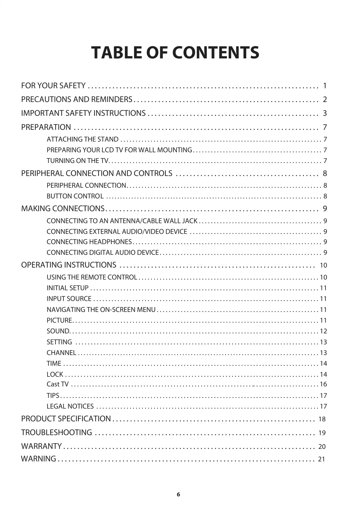Haier 50UG6550GC User Manual Manual pdf 8 page image
