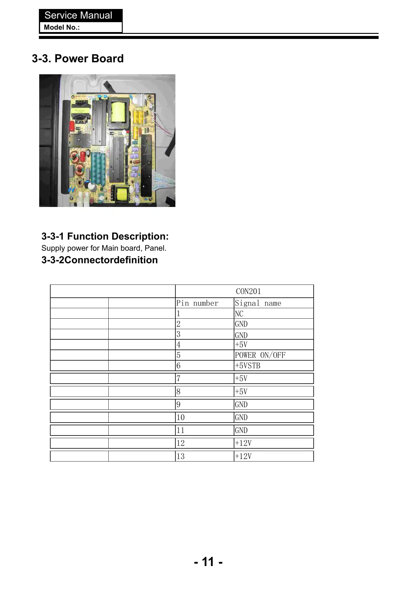 Haier 55E3500c Service Manual Manual pdf 12 page image