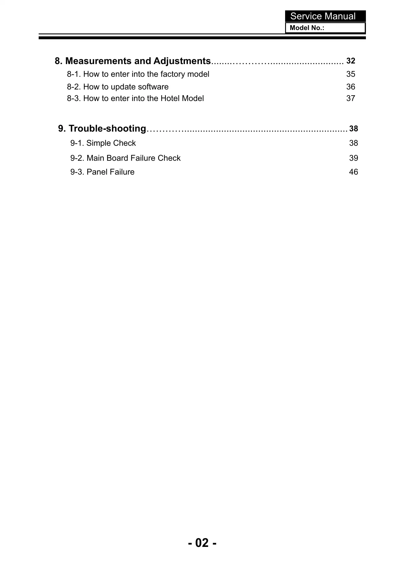 Haier 55E3500c Service Manual Manual pdf 3 page image