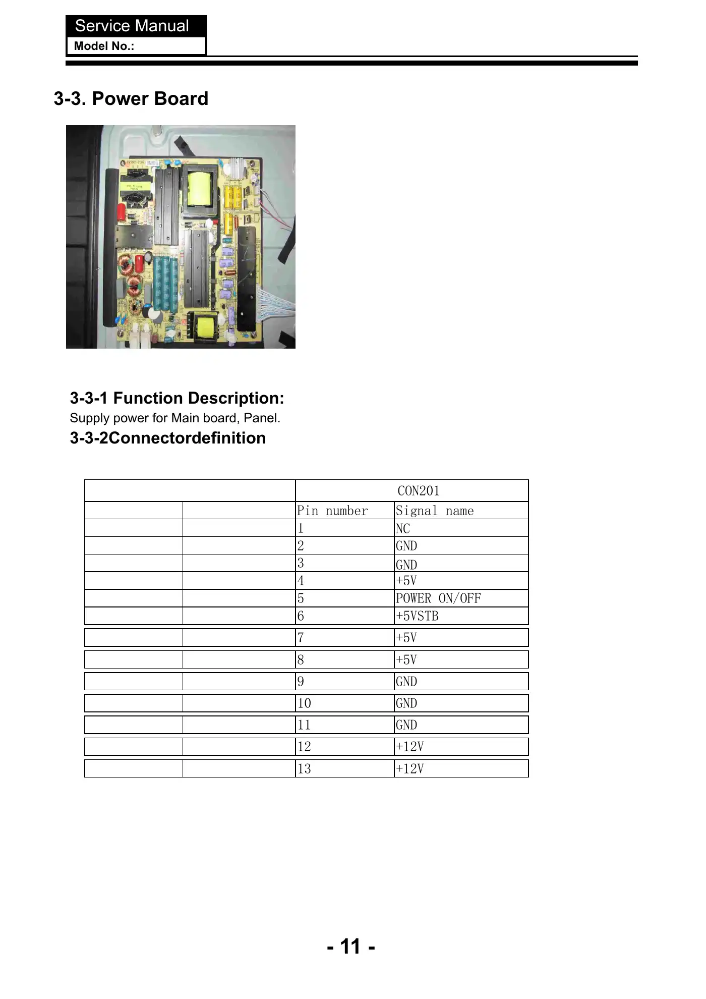 Haier 55E3500d Service Manual Manual pdf 12 page image