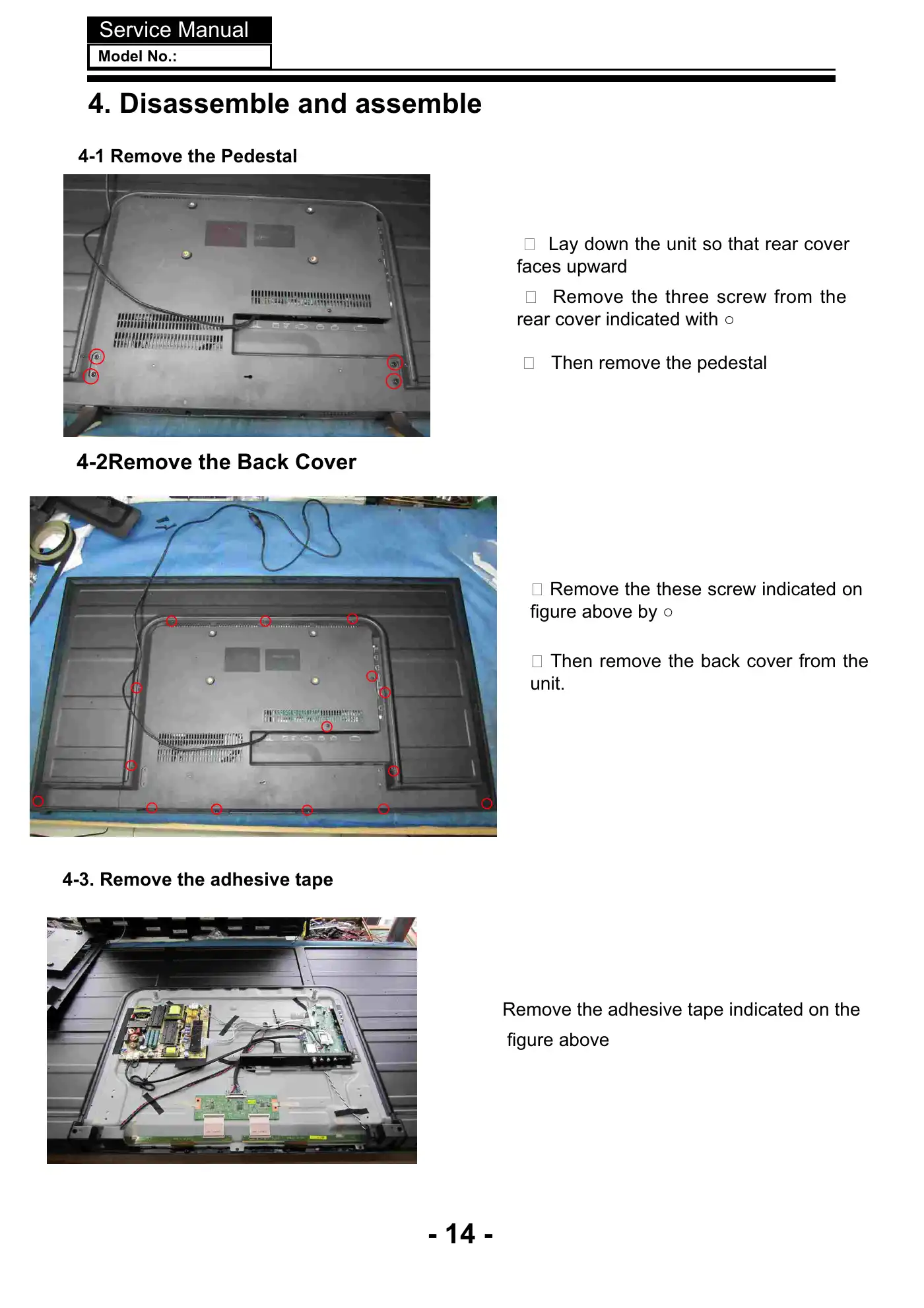 Haier 55E3500d Service Manual Manual pdf 16 page image