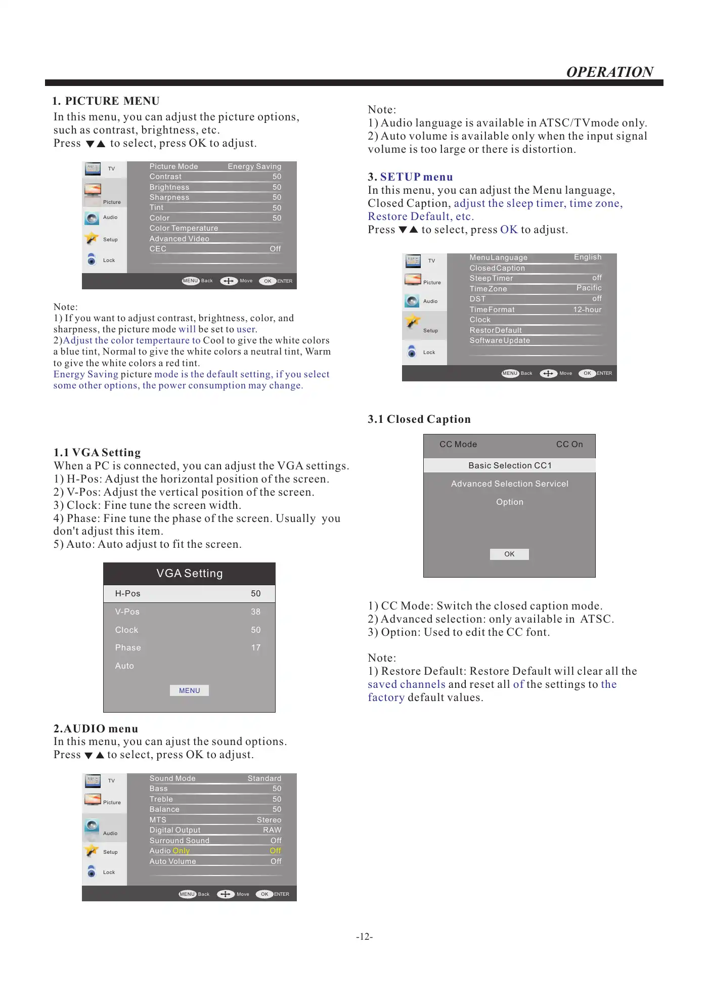 Haier 65E3550 User Manual Manual pdf 13 page image