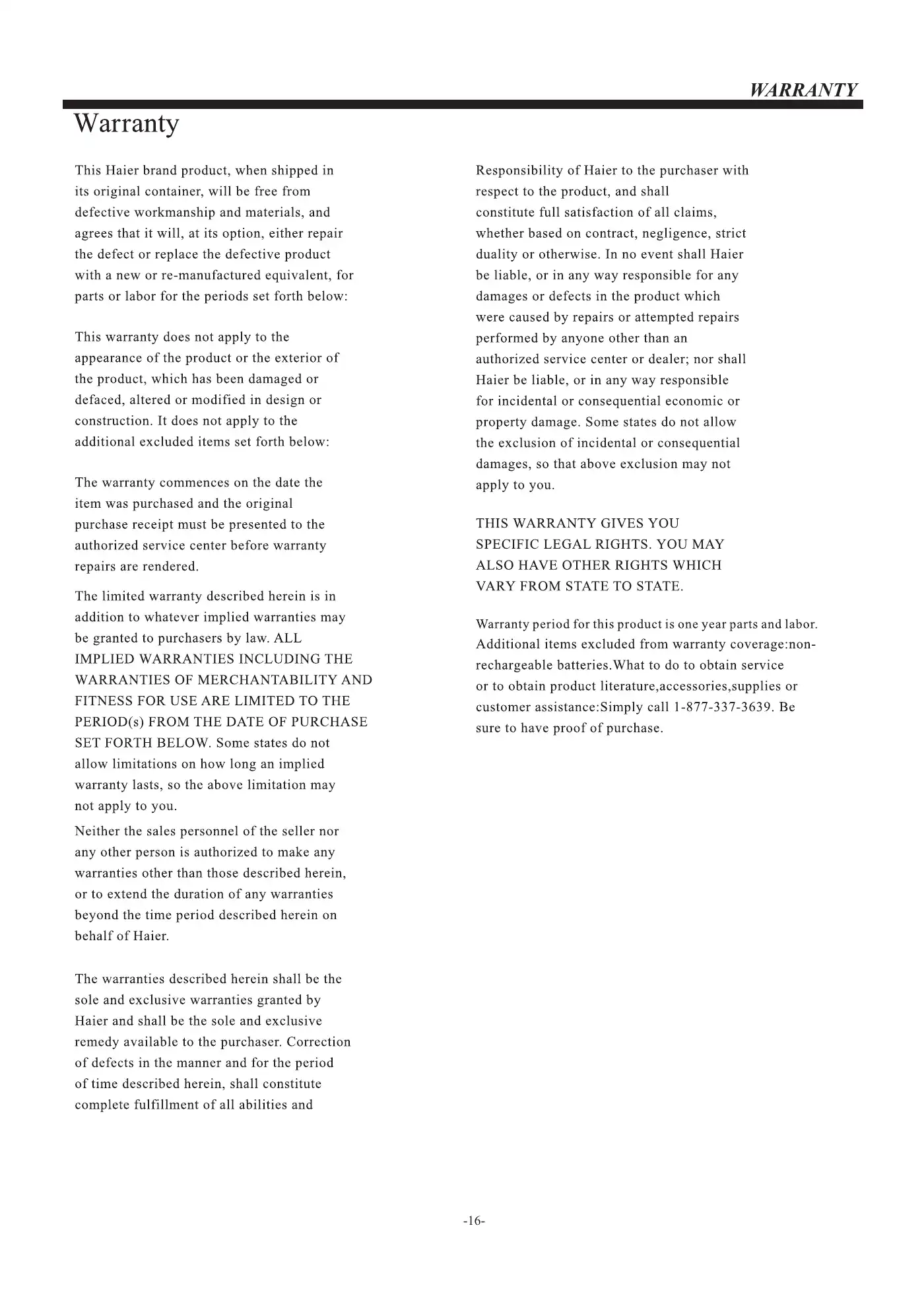 Haier 65E3550 User Manual Manual pdf 17 page image