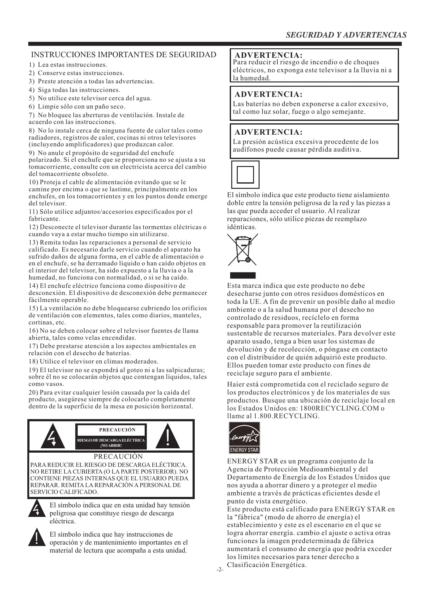 Haier 65E3550 User Manual Manual pdf 35 page image