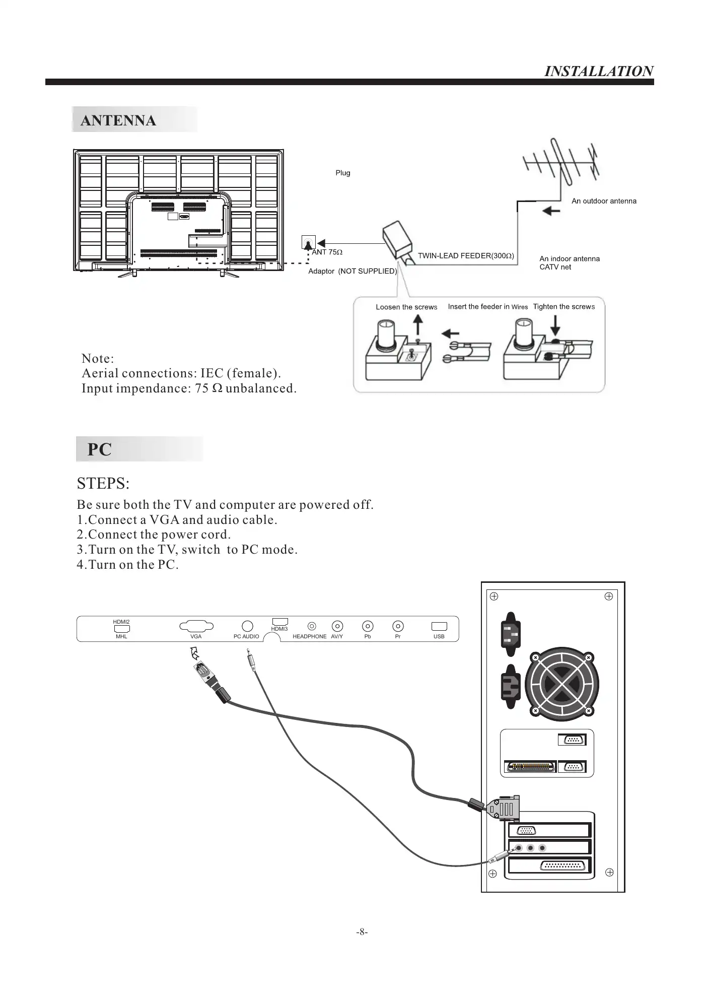Haier 65E3550 User Manual Manual pdf 9 page image