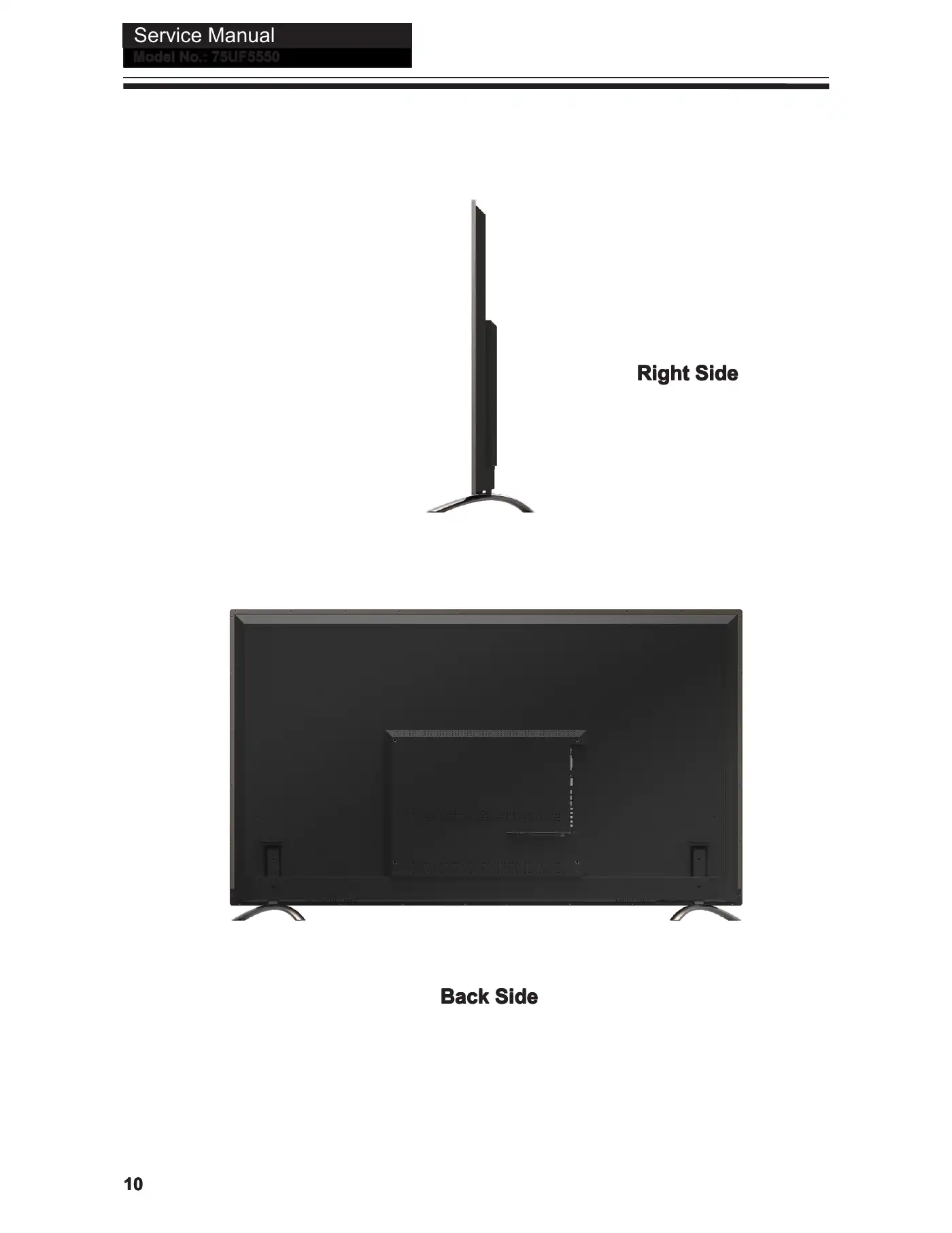 Haier 75UF5550 Service Manual Manual pdf 11 page image