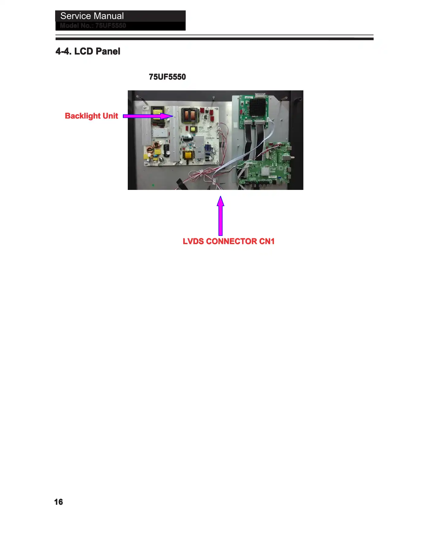 Haier 75UF5550 Service Manual Manual pdf 17 page image