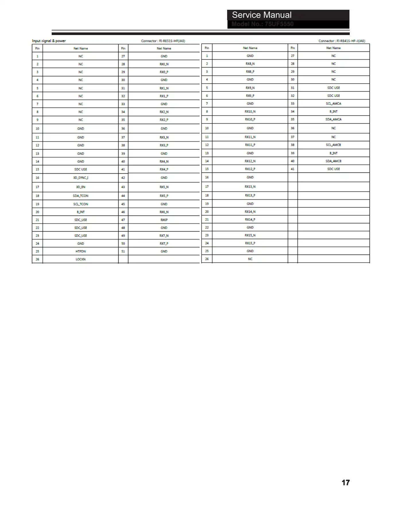 Haier 75UF5550 Service Manual Manual pdf 18 page image