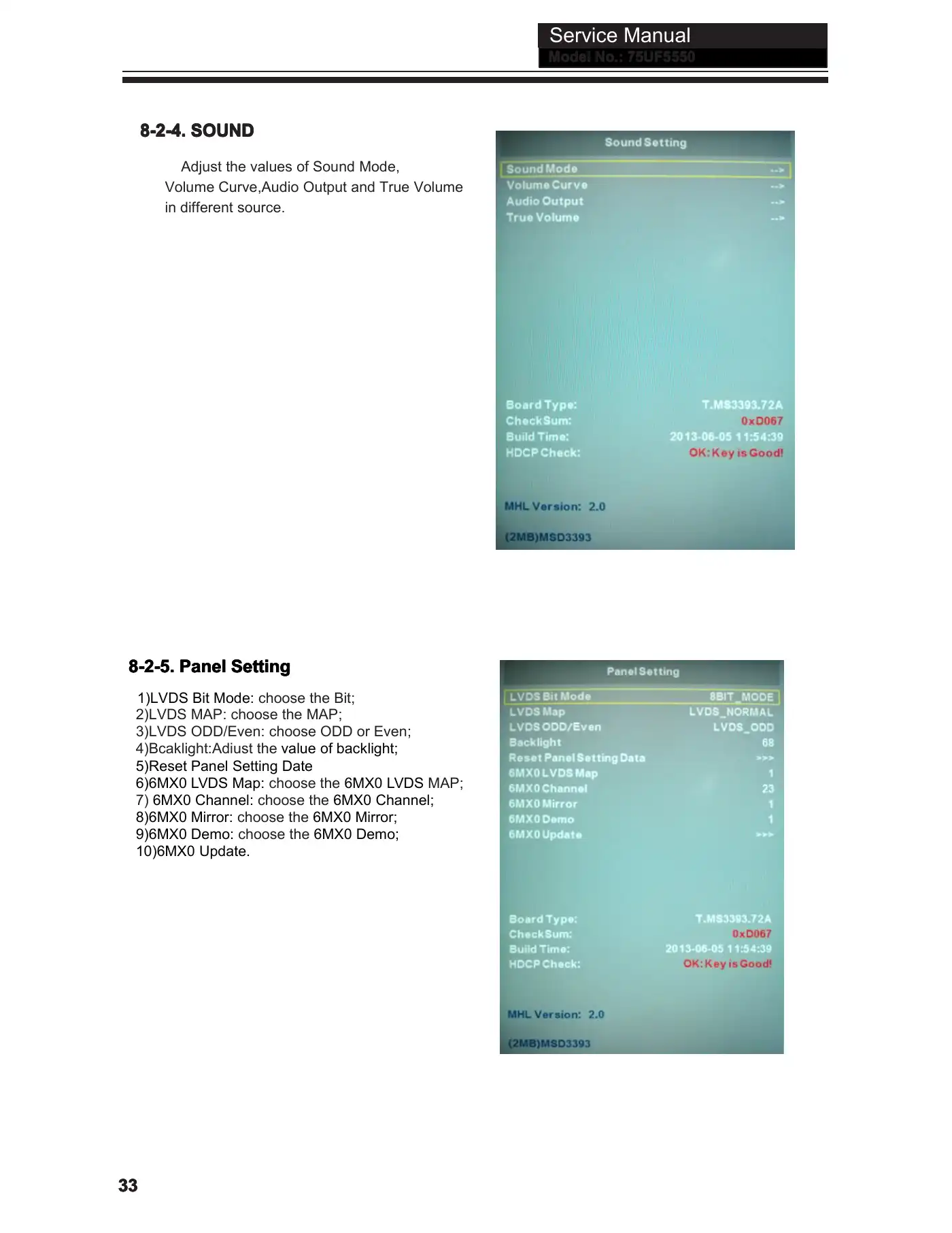 Haier 75UF5550 Service Manual Manual pdf 36 page image